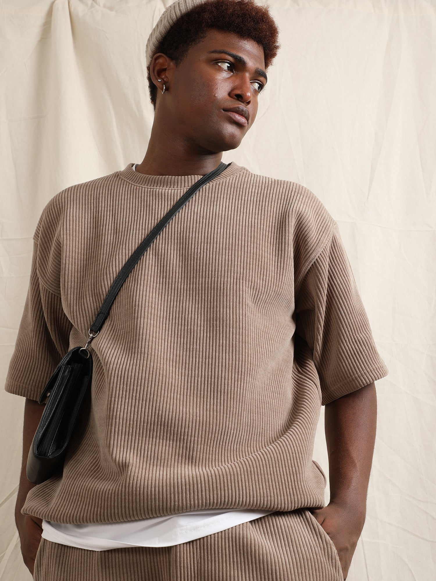 CORDUROY BROWN TSHIRT