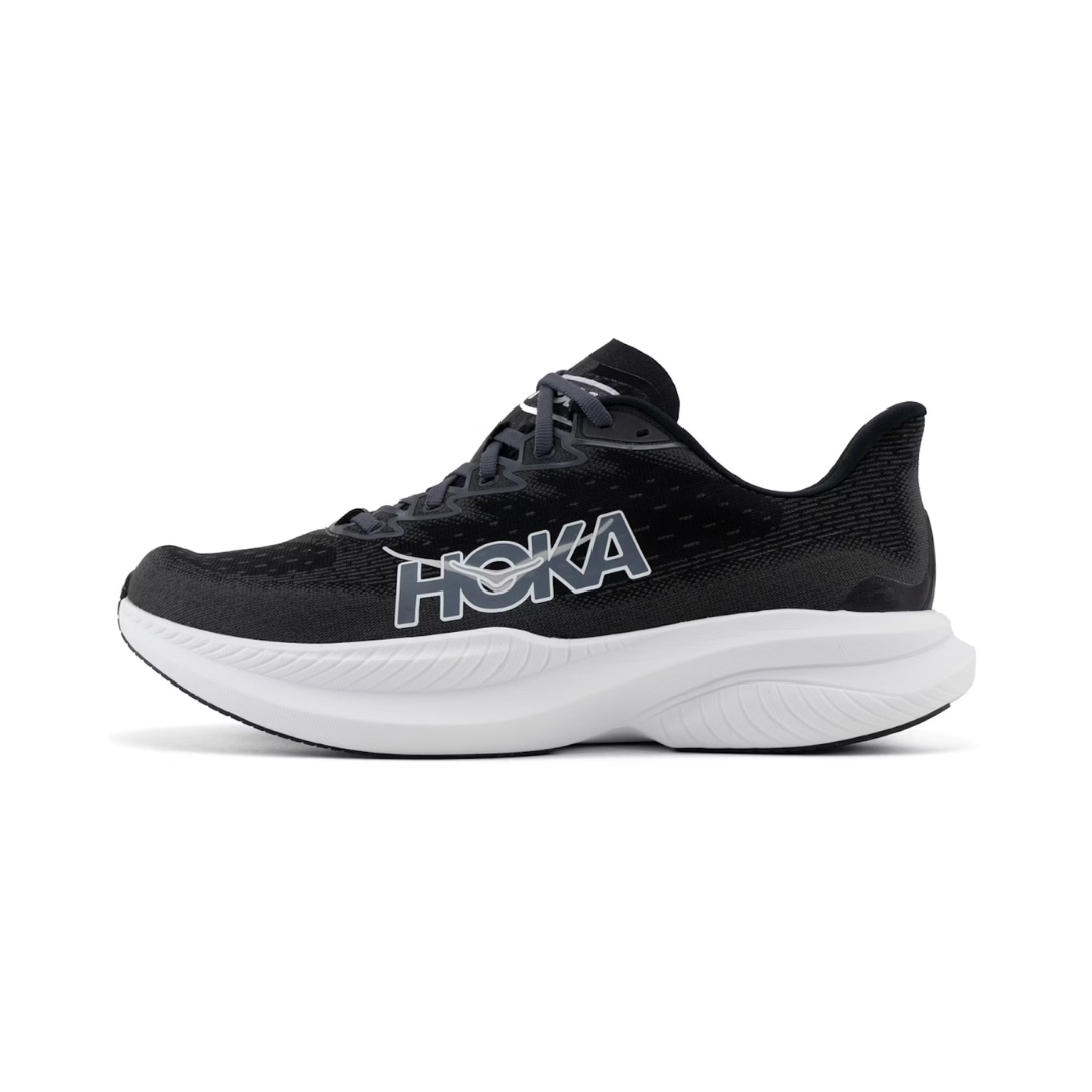 HOKA ONE ONE MACH 6 BLACK WHITE