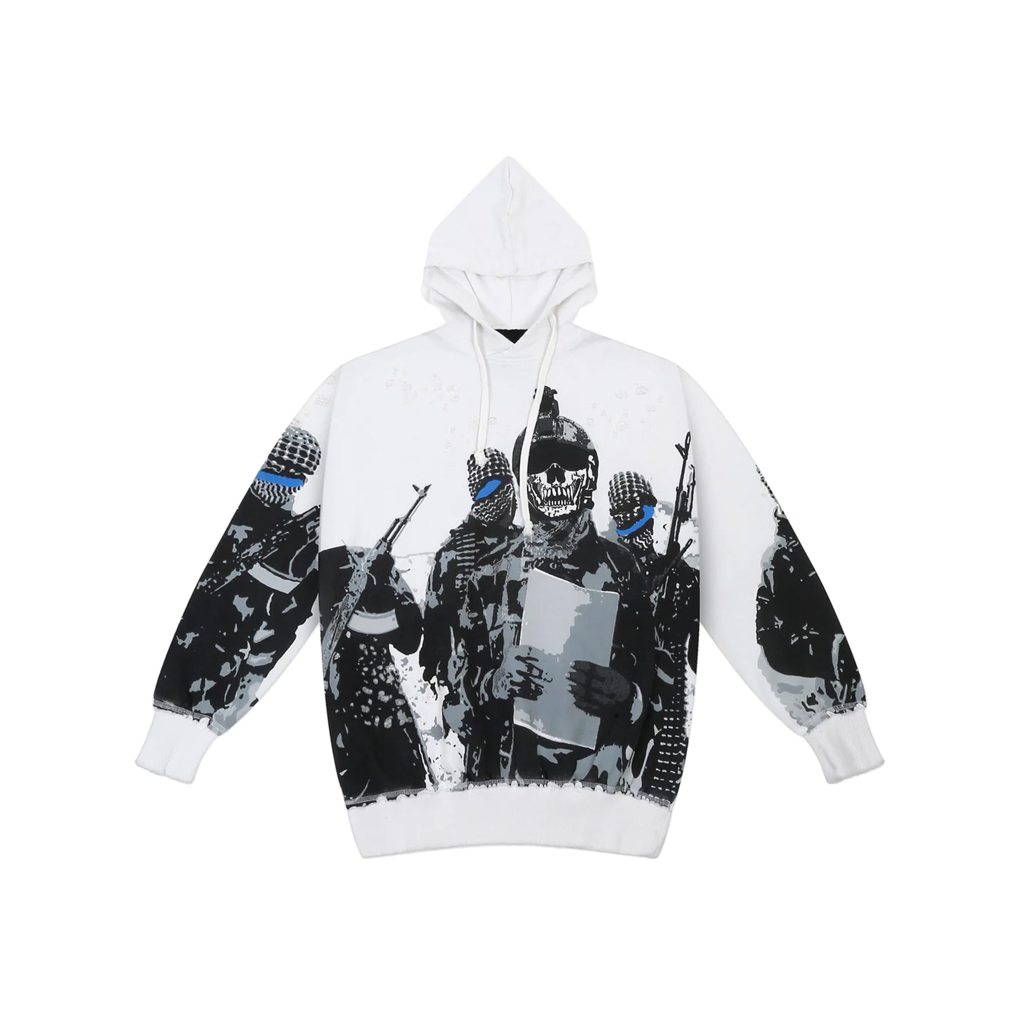Hoodie - White "Shoot At Sight"