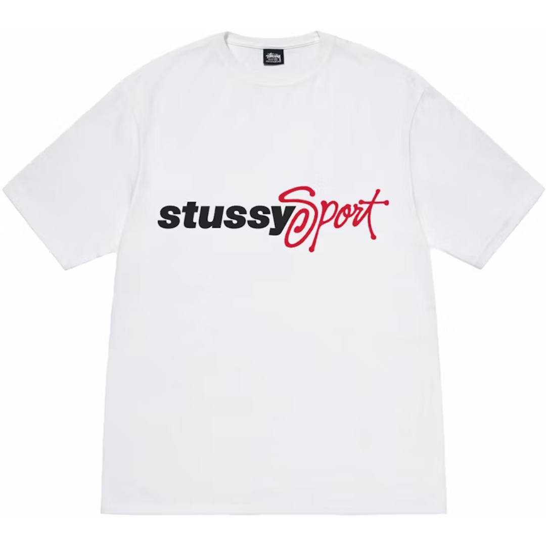 Stussy Sport Script Tee White