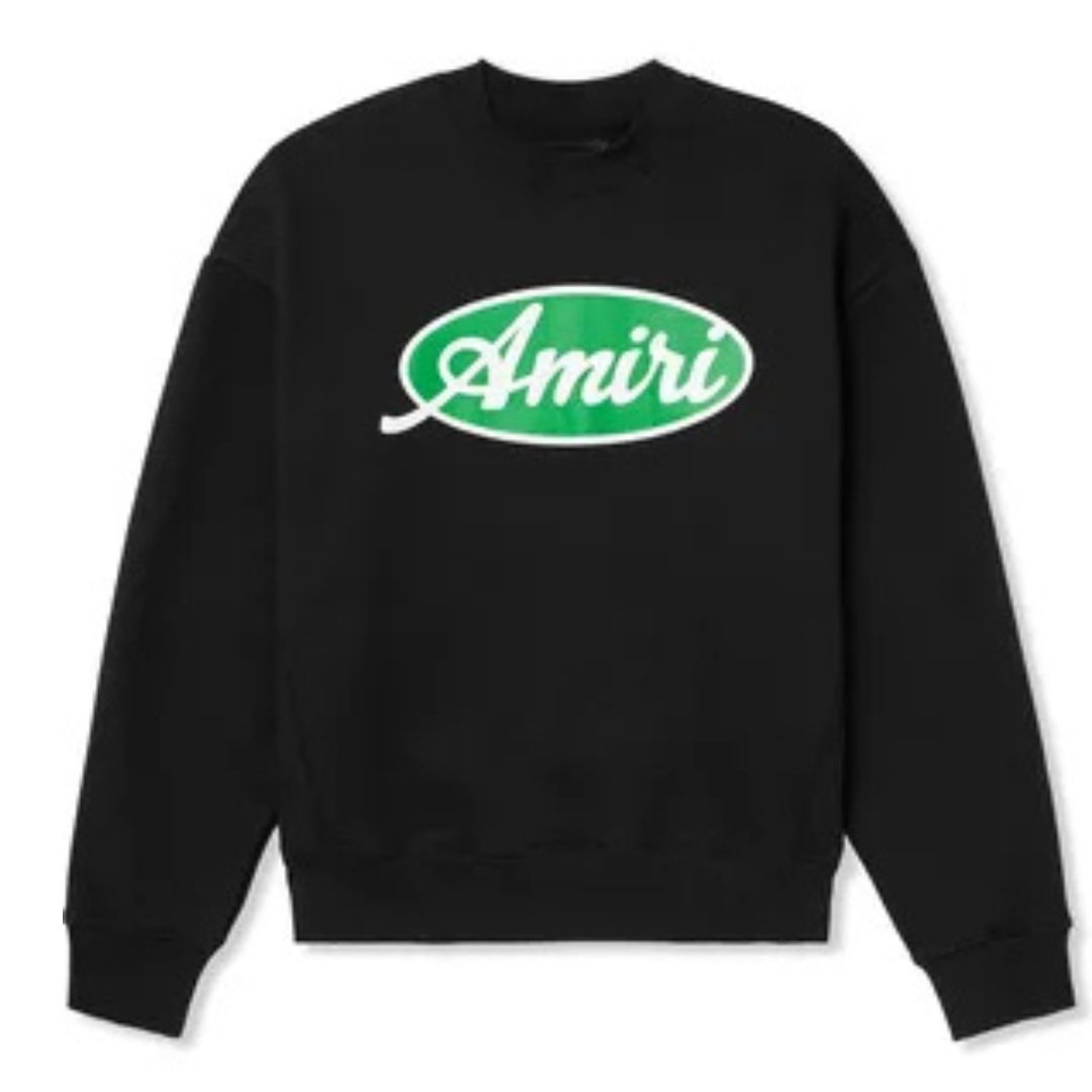 AMIRI OVAL OVERSIZED SWEATSHIRT BLACK