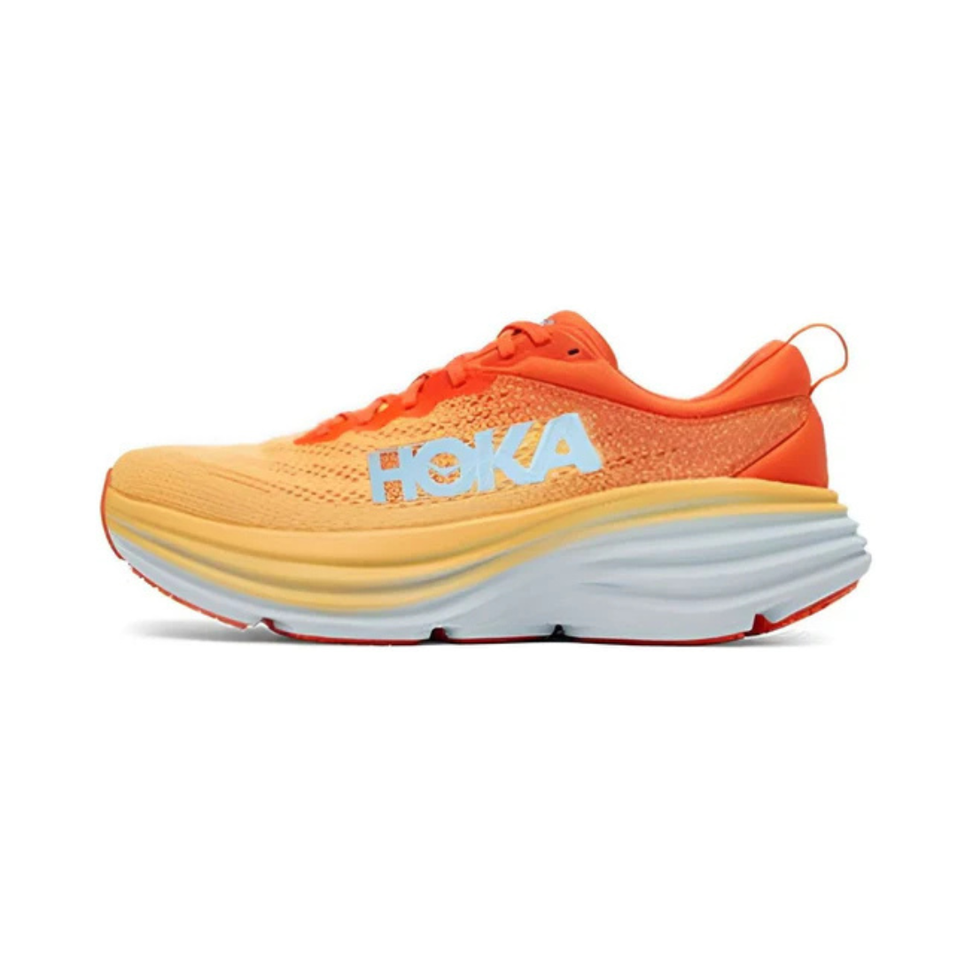 Hoka One One Bondi 8 Puffin's Bill Orange Amber Yellow