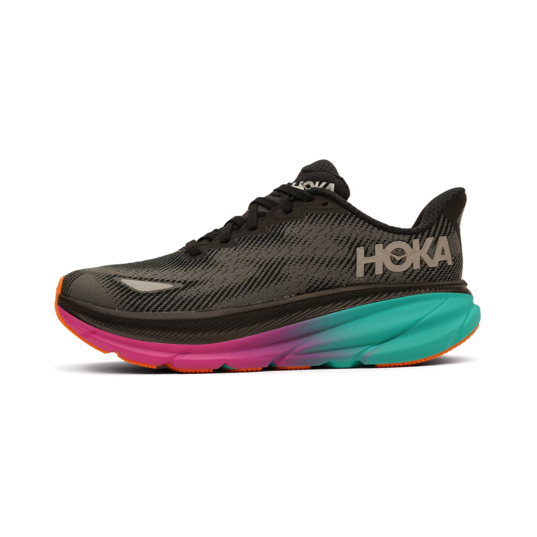 Hoka One One Clifton 9 Gore-Tex Black Electric Aqua