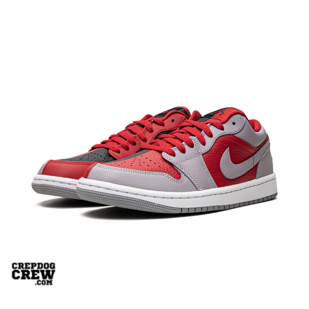 Jordan 1 Low SE Homage Split Gym Red Cement Grey (W)