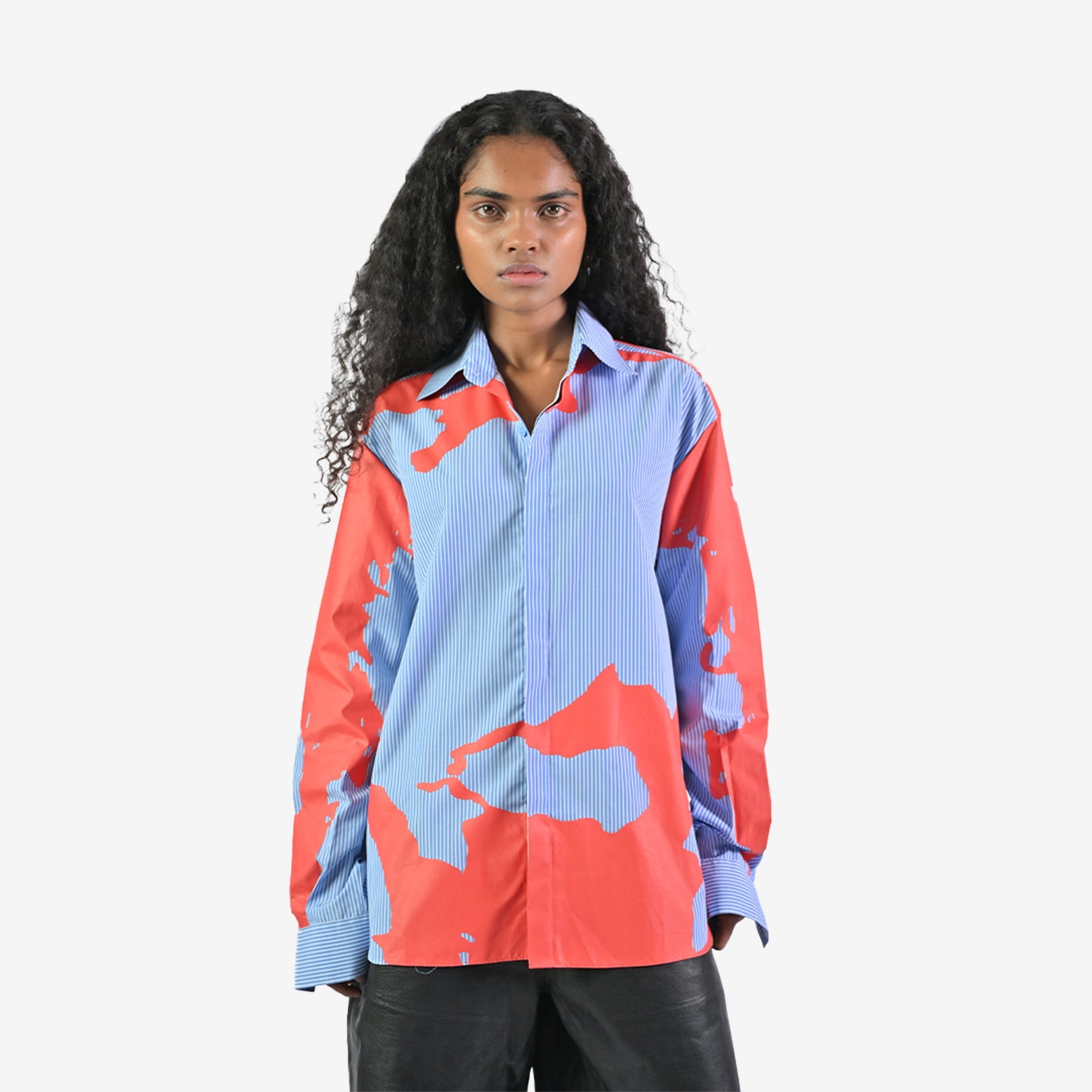 HUEMN flesh shirt - Pinstriped