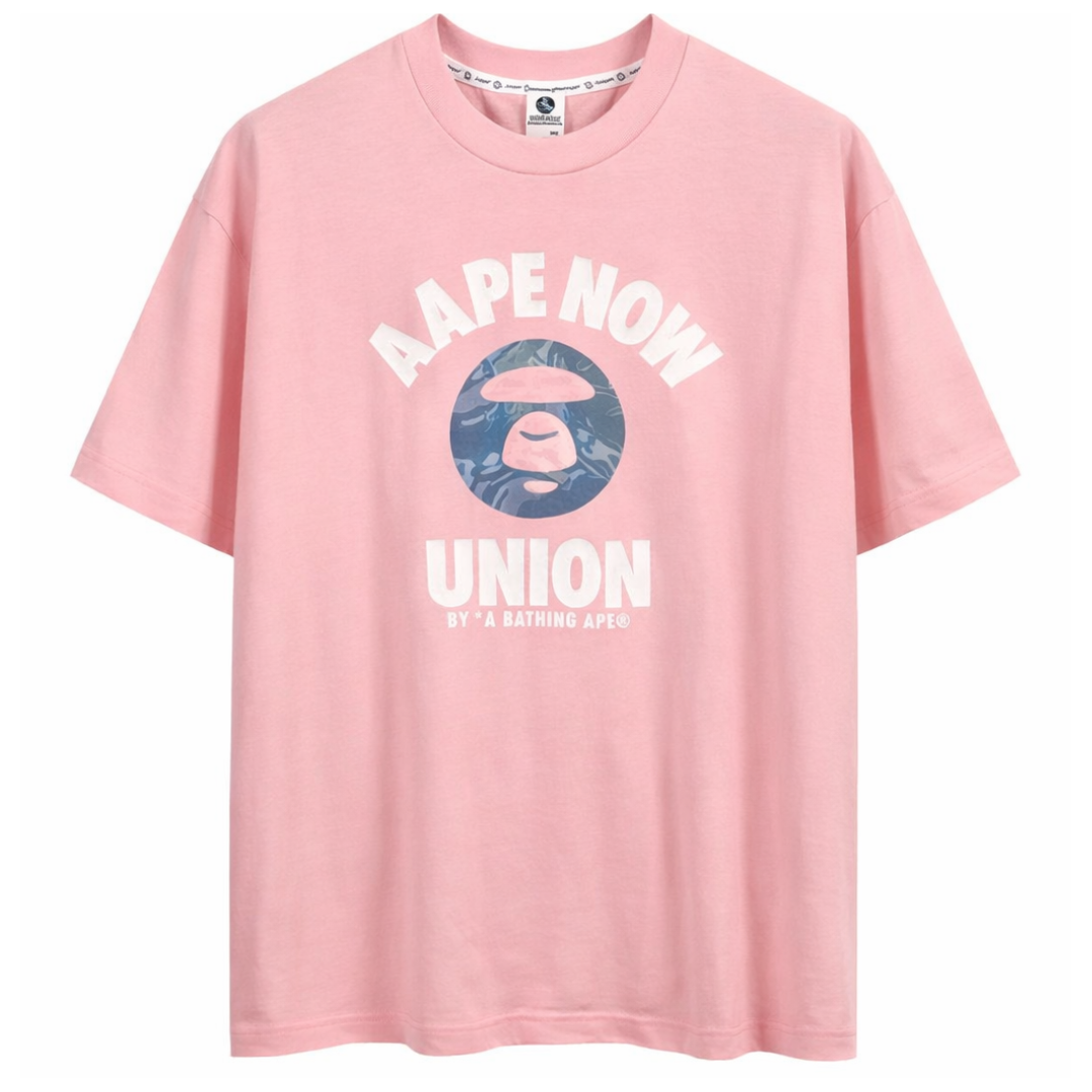 AAPE APE HEAD PRINT Tee PINK