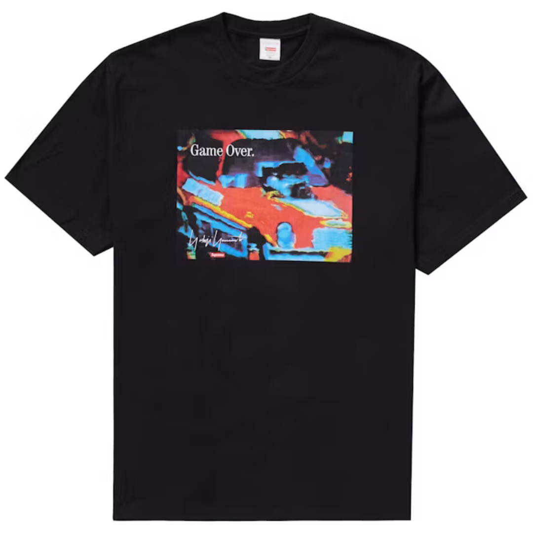 SUPREME YOHJI YAMAMOTO GAME OVER TEE BLACK