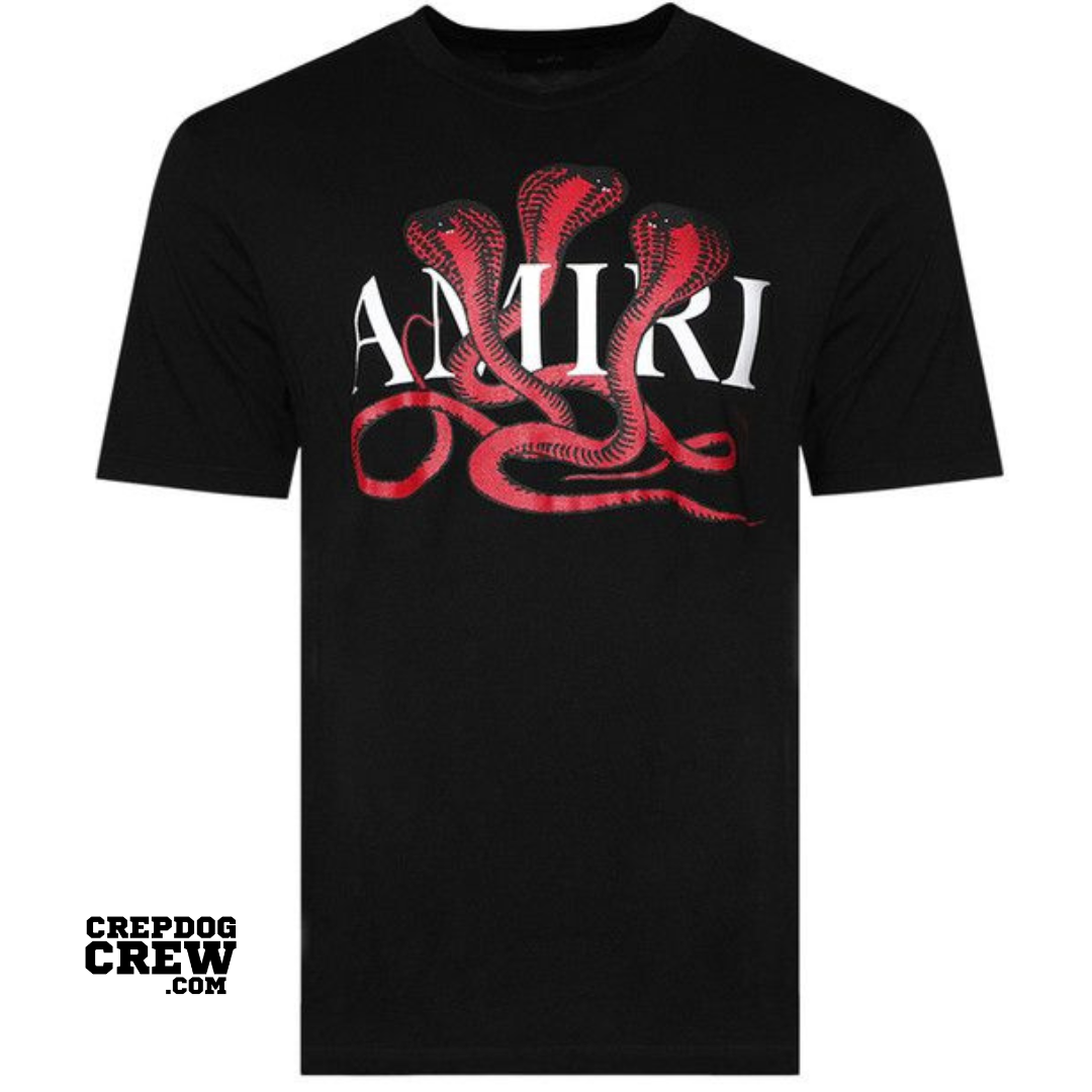 AMIRI SNAKE TEE BLACK RED