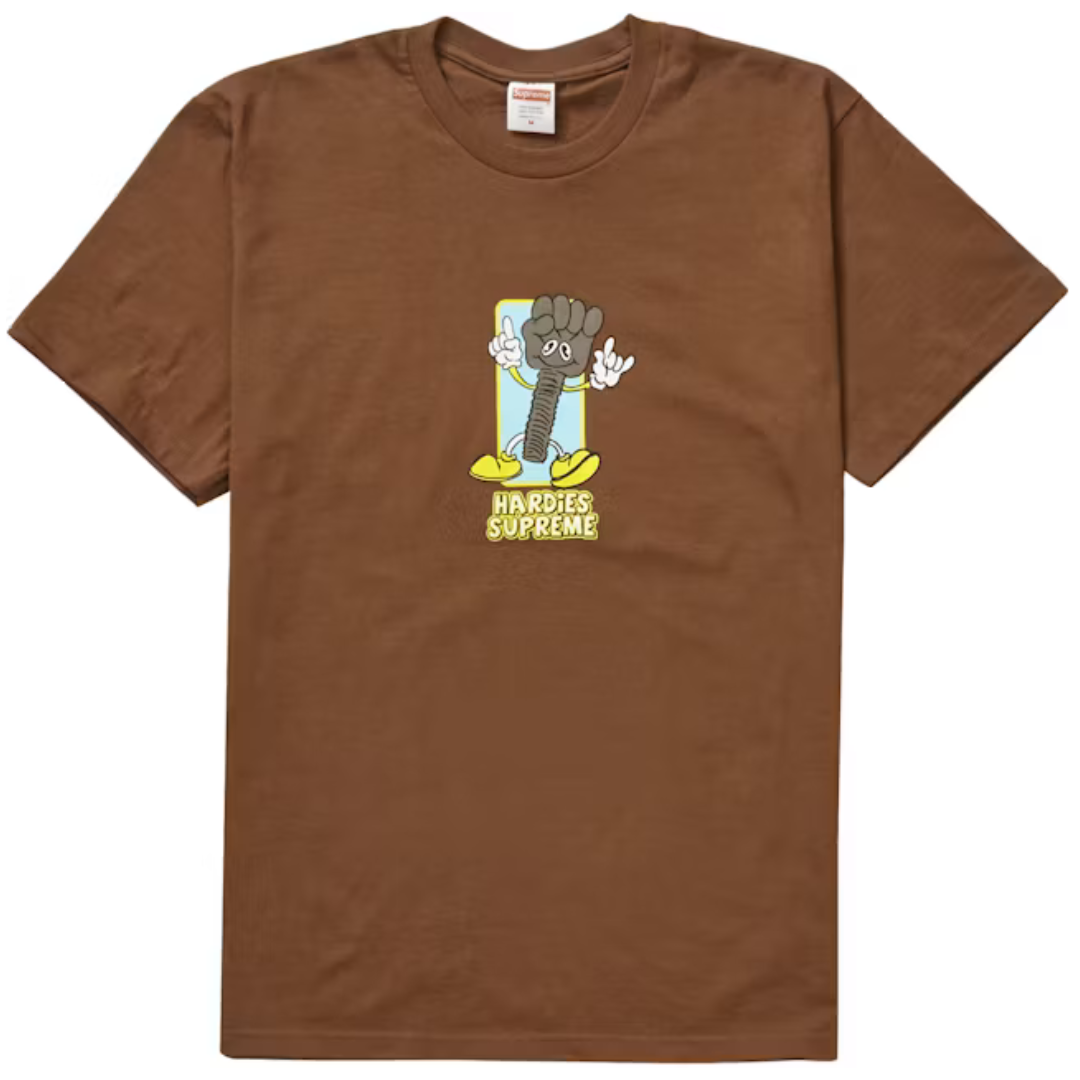 SUPREME BOLT TEE BROWN