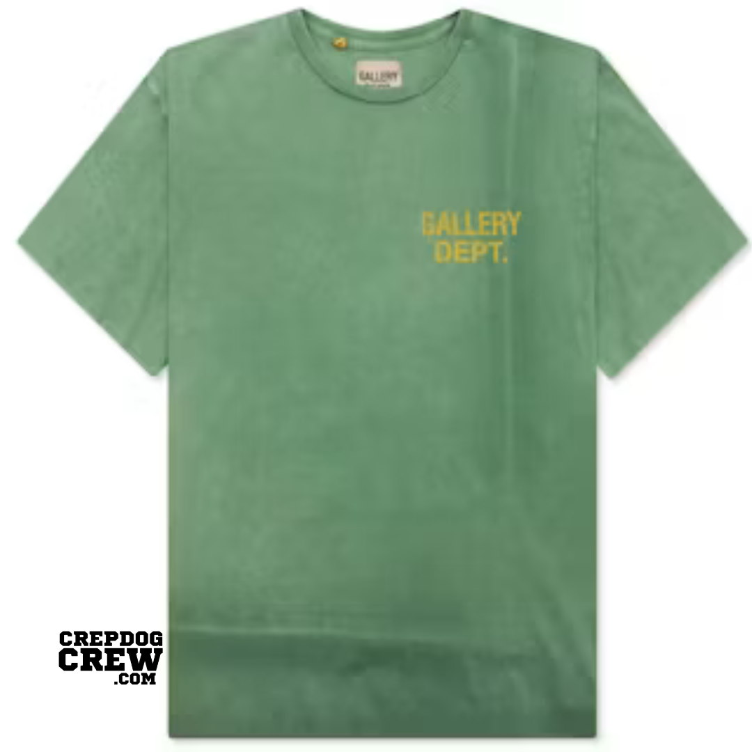 GALLERY DEPT VINTAGE LOGO TEE GREEN