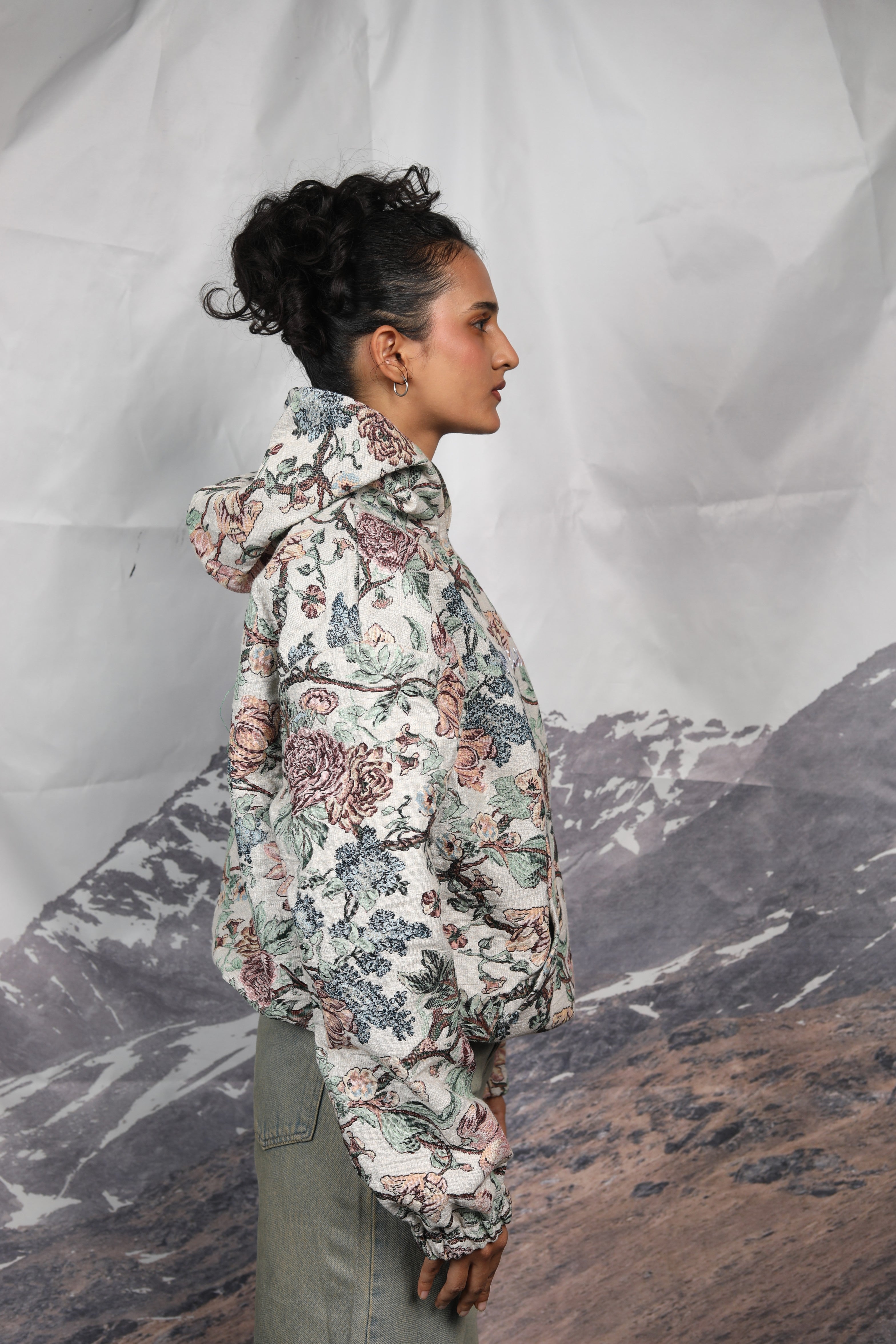 FLORAL JACQUARD HOODIE 2.0