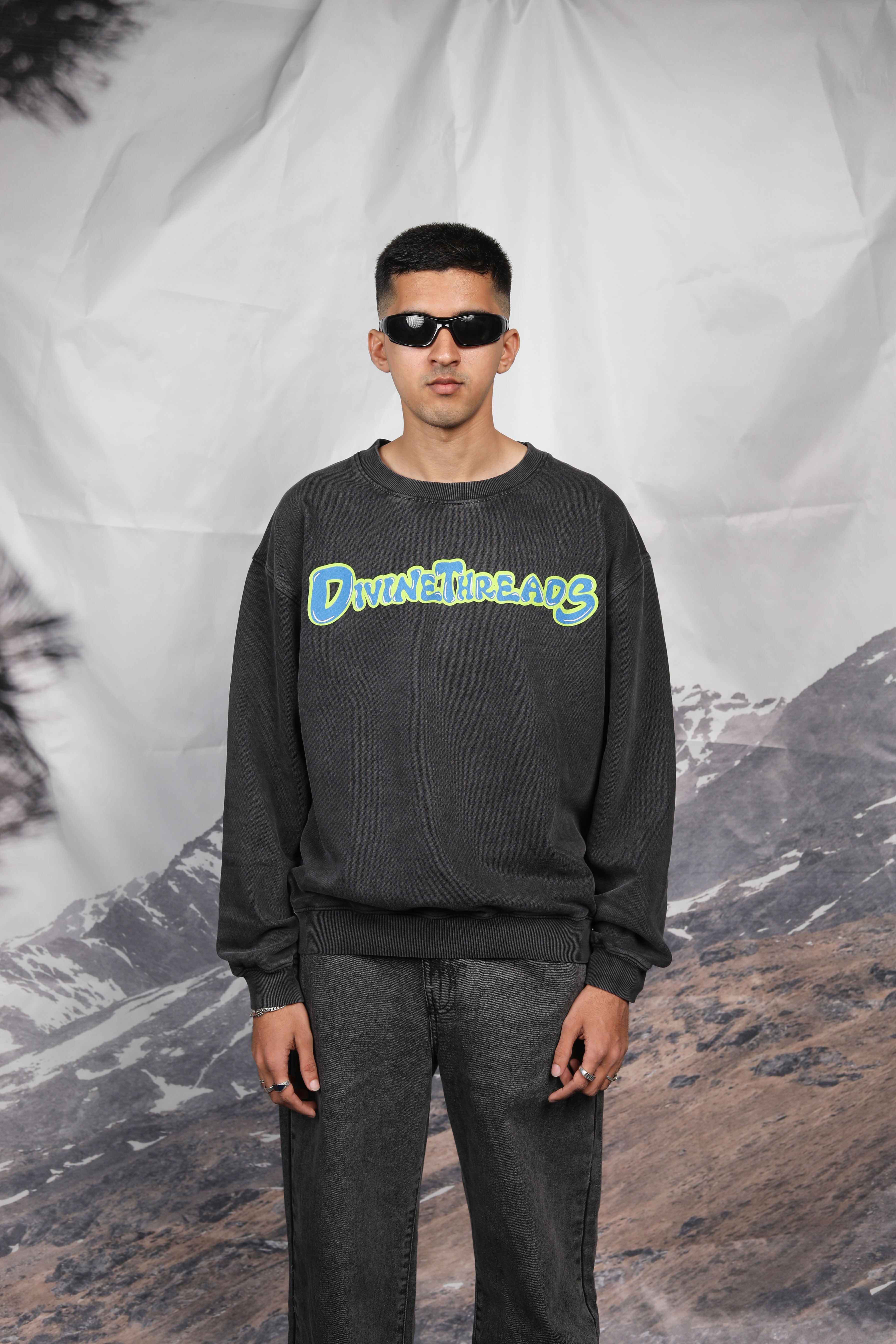 SKULL SERIES WASHED SWEATSHIRT