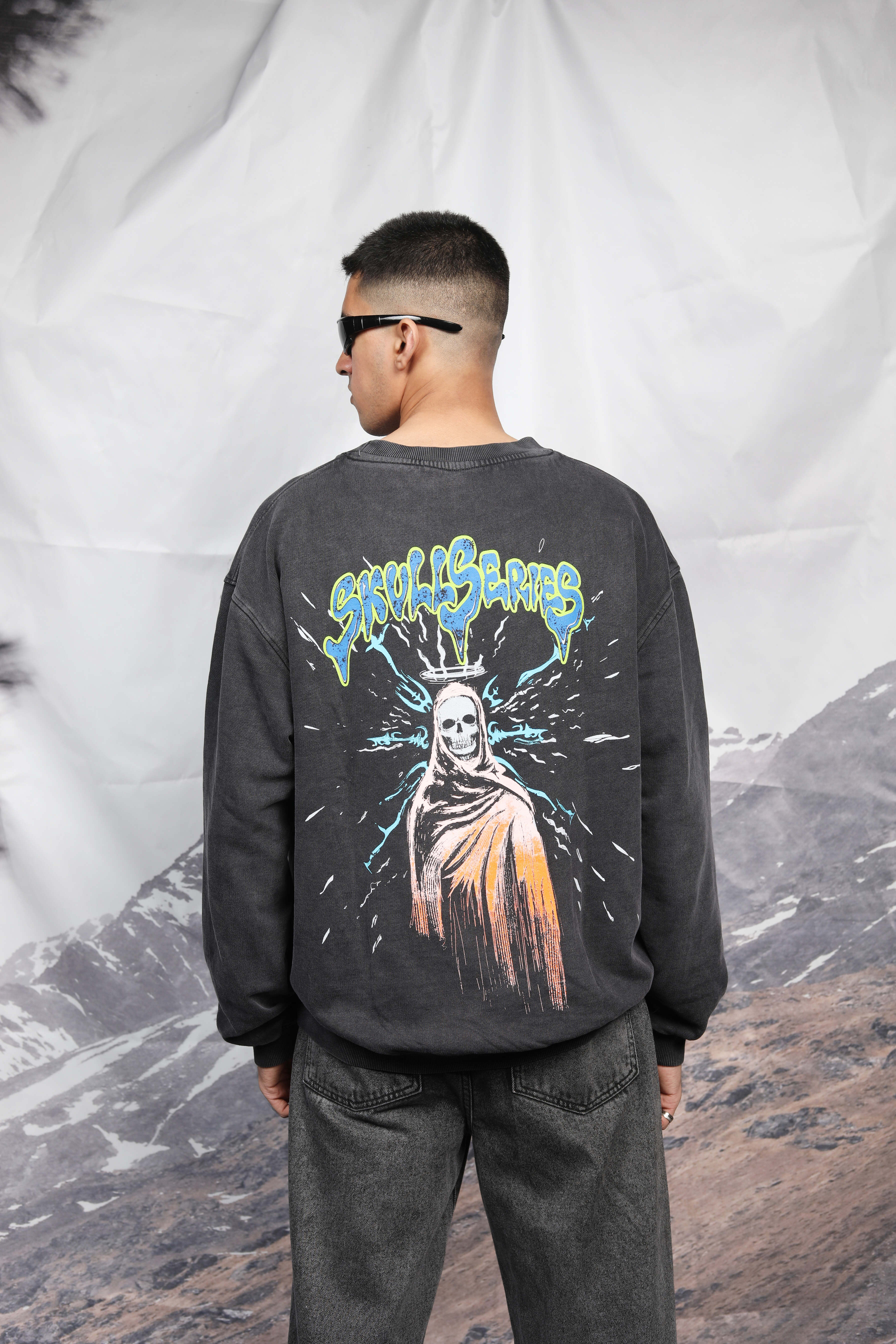 SKULL SERIES WASHED SWEATSHIRT