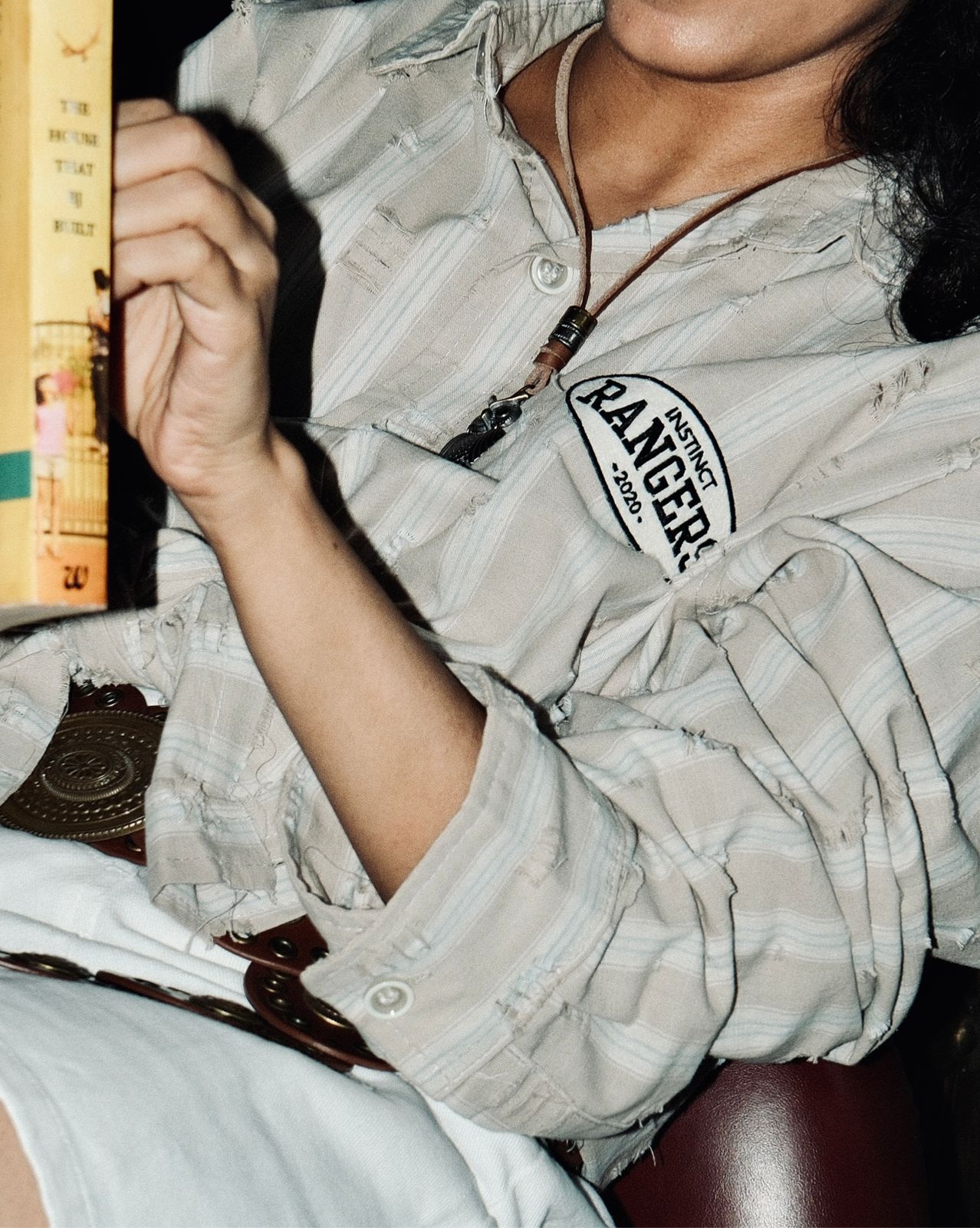 Distressed Shirt (Mud Brown)