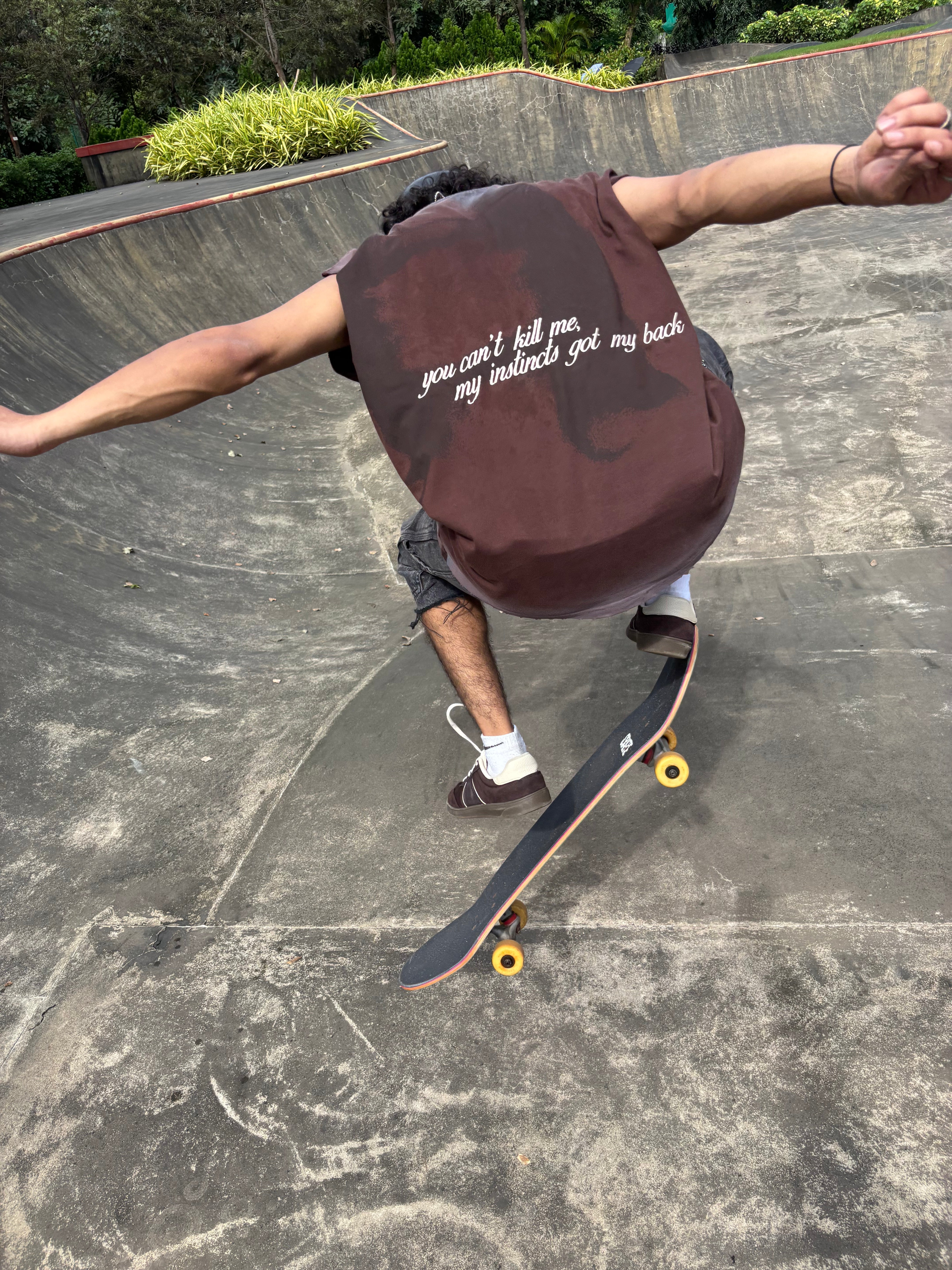 Silk and Cologne - Sleeveless T-Shirt (Coffee Brown)