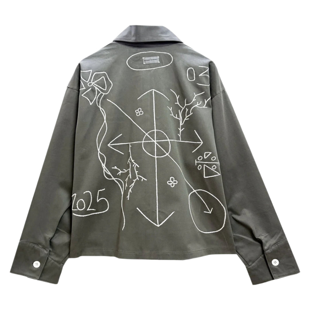 Compass Hand Embroidered Jacket [Unisex]