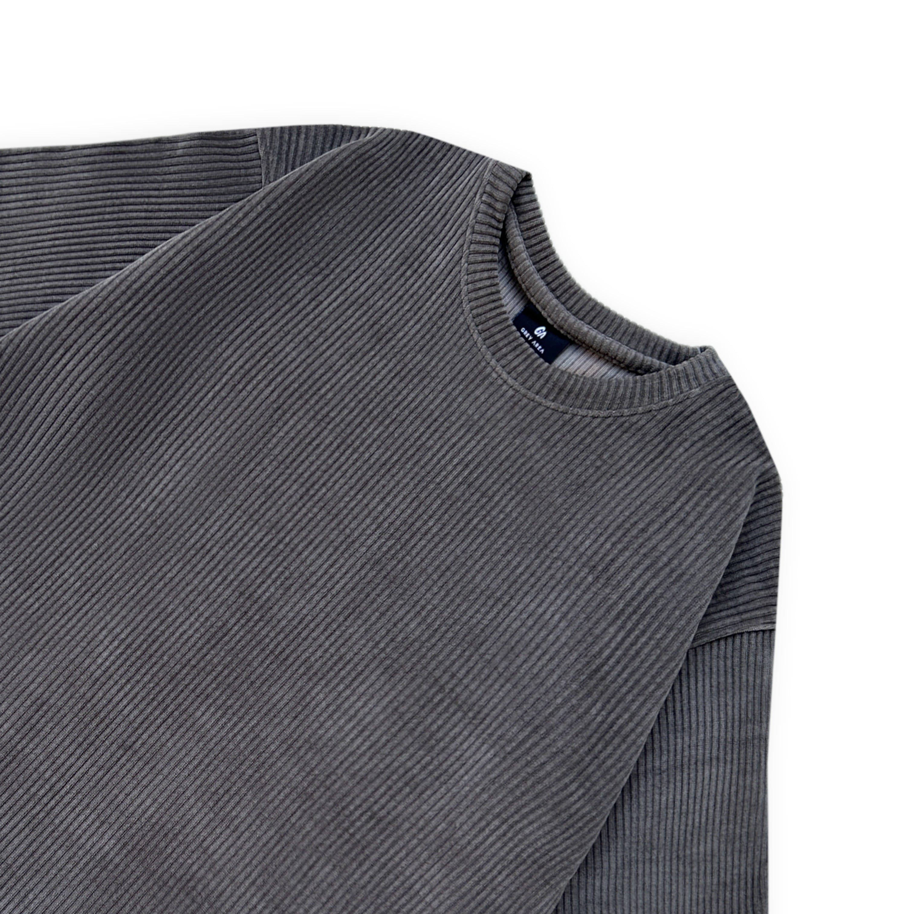 CORDUROY D.GREY TSHIRT