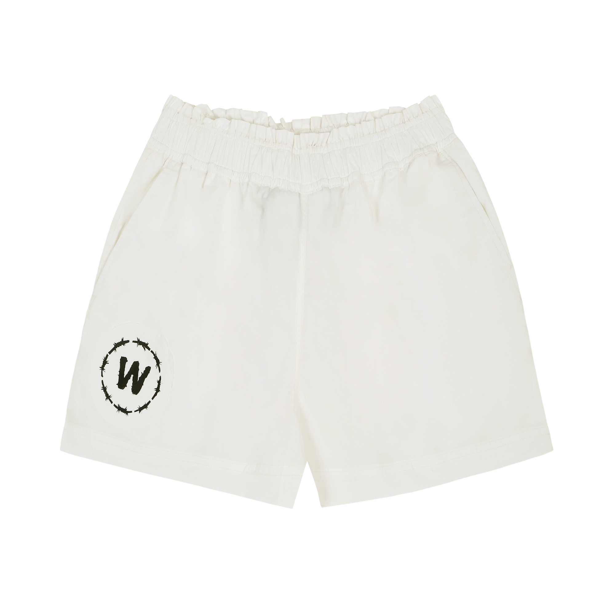 WHITE - SHORTS "HAND PAINTED"