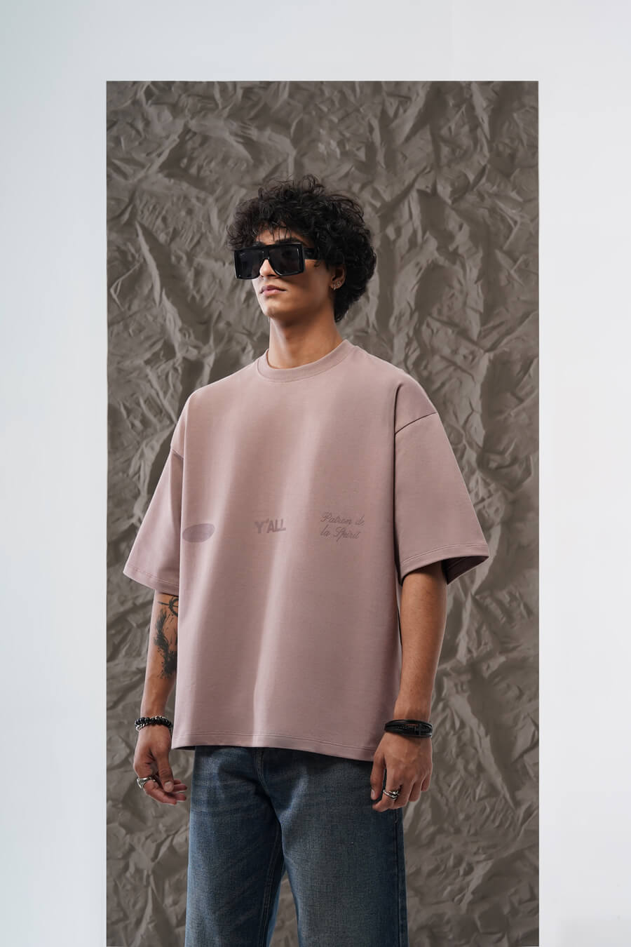 MEMBERS ONLY CLUB - TONAL PALE MAUVE