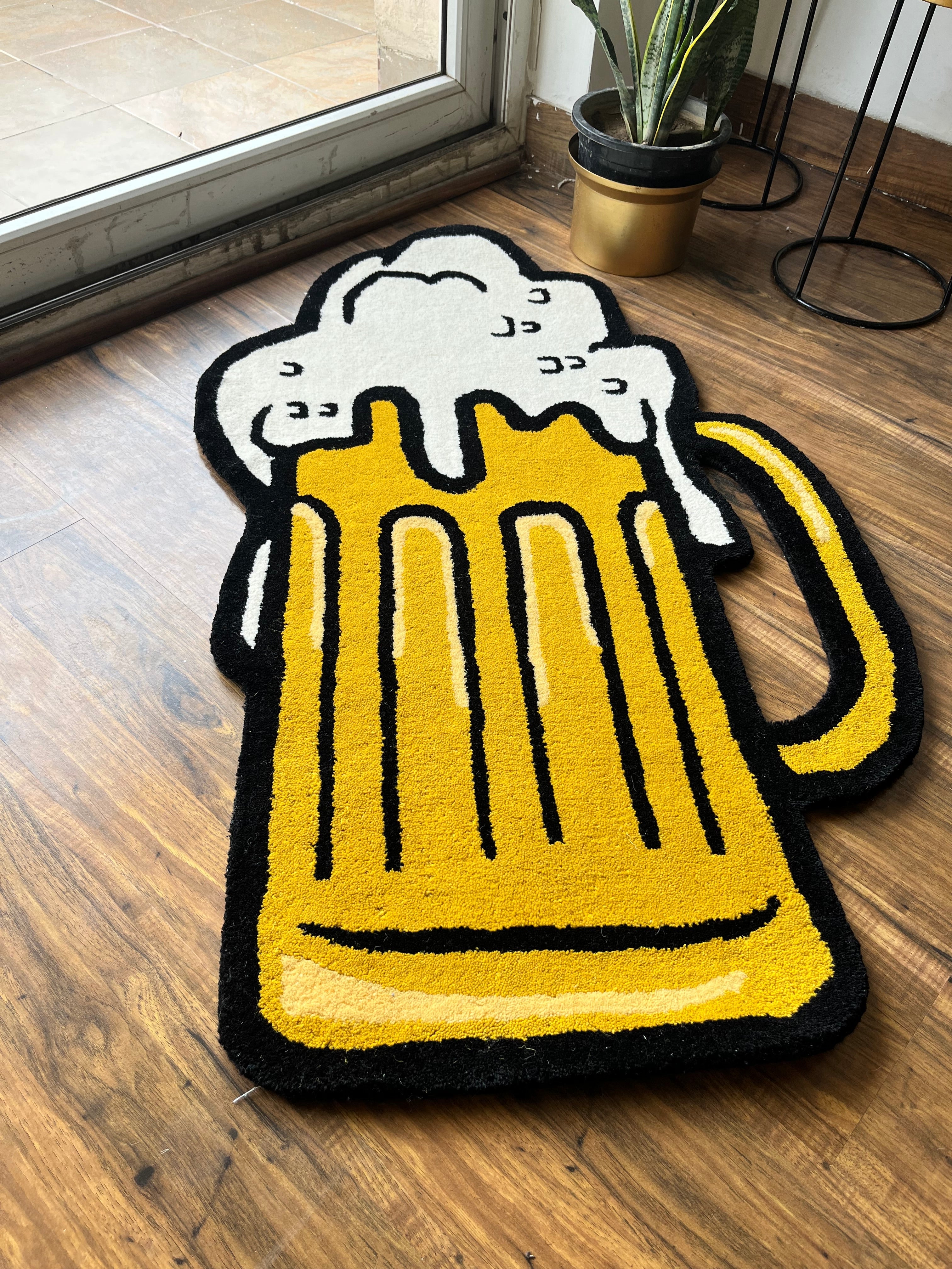 Beer Mug Hand Tufted Rug by The Drip Co.