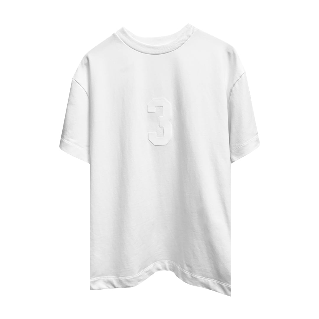3 T-shirt in White [Unisex]