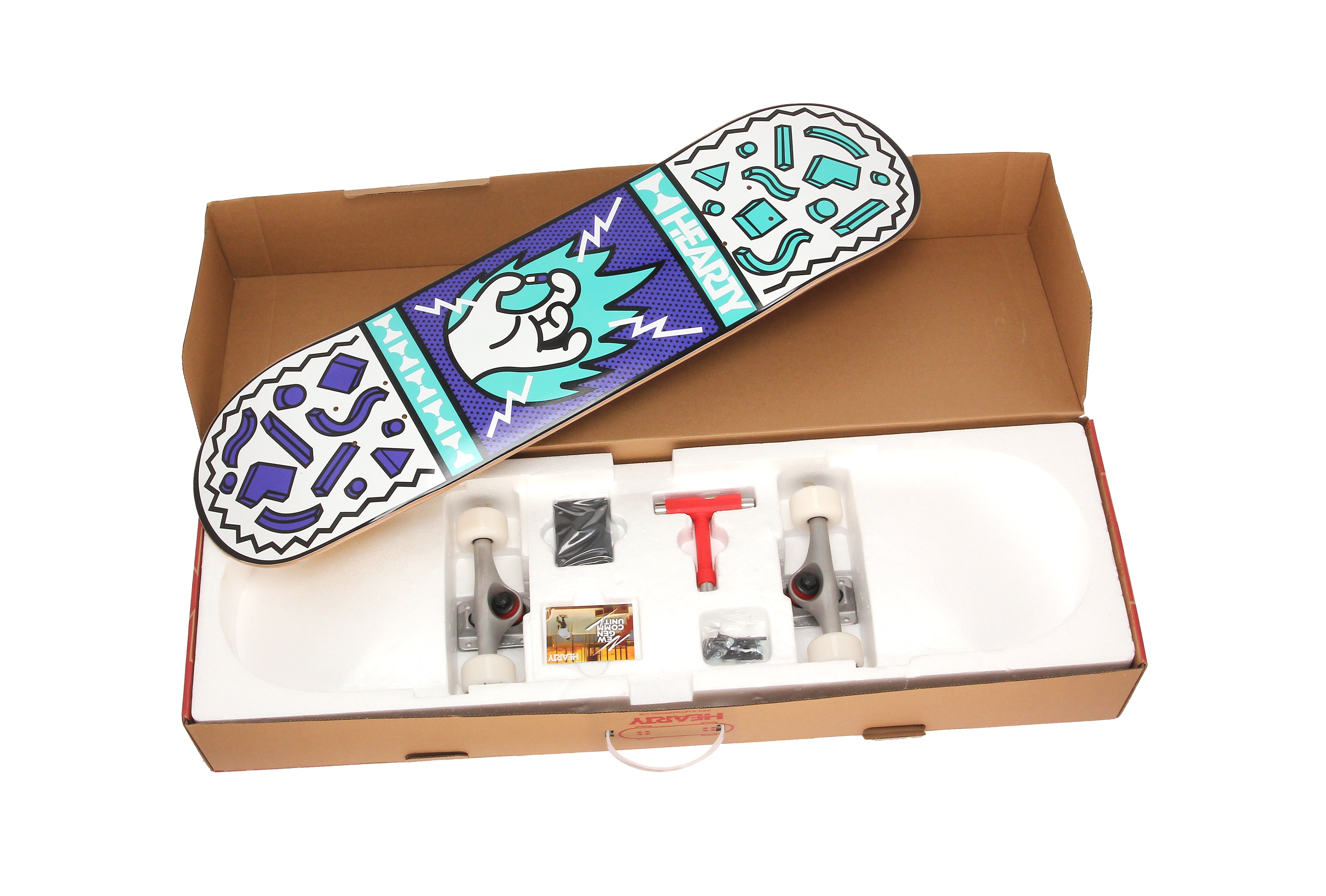 Hearty Pro-Complete Skateboard Pack- Unassembled- 8.0" -Chill Pill Green