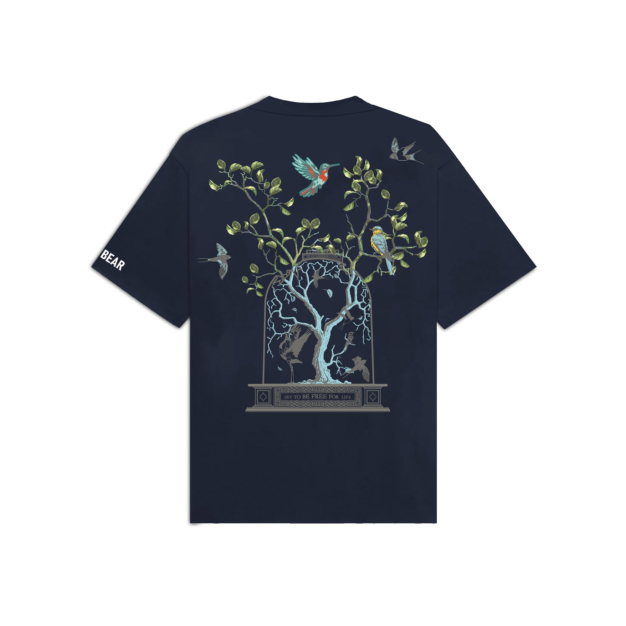 Set Free Tee Navy Blue