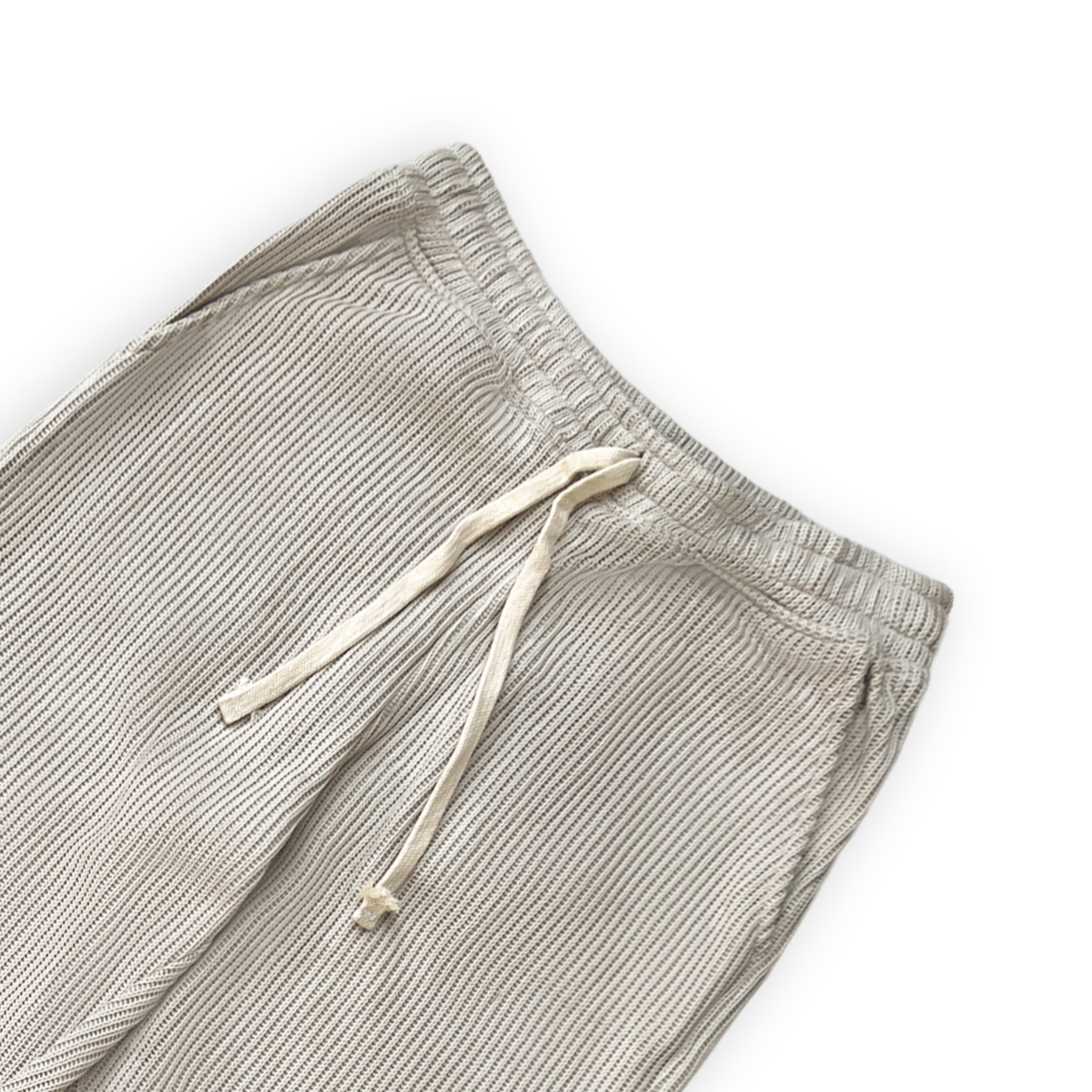 SWEATER KNIT FABRIC PANT(CREAM)