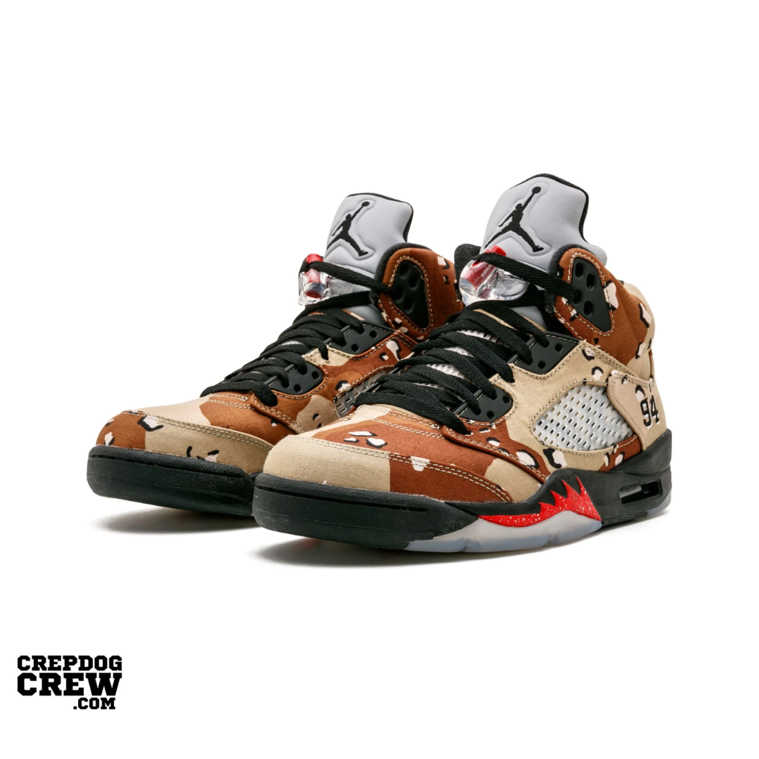 Jordan 5 Retro Supreme Desert Camo