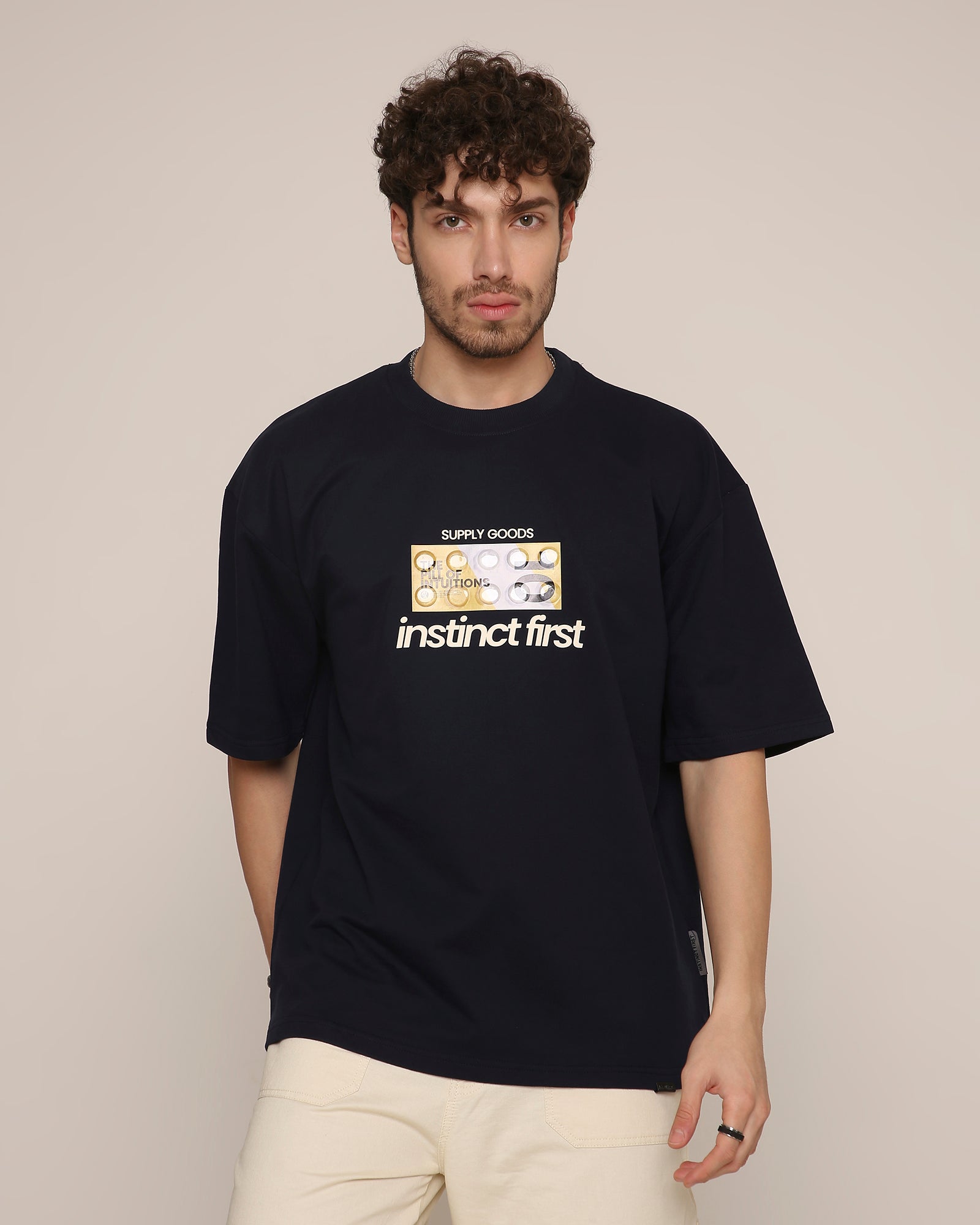 Pill- Oversized T-Shirt (Navy Blue)