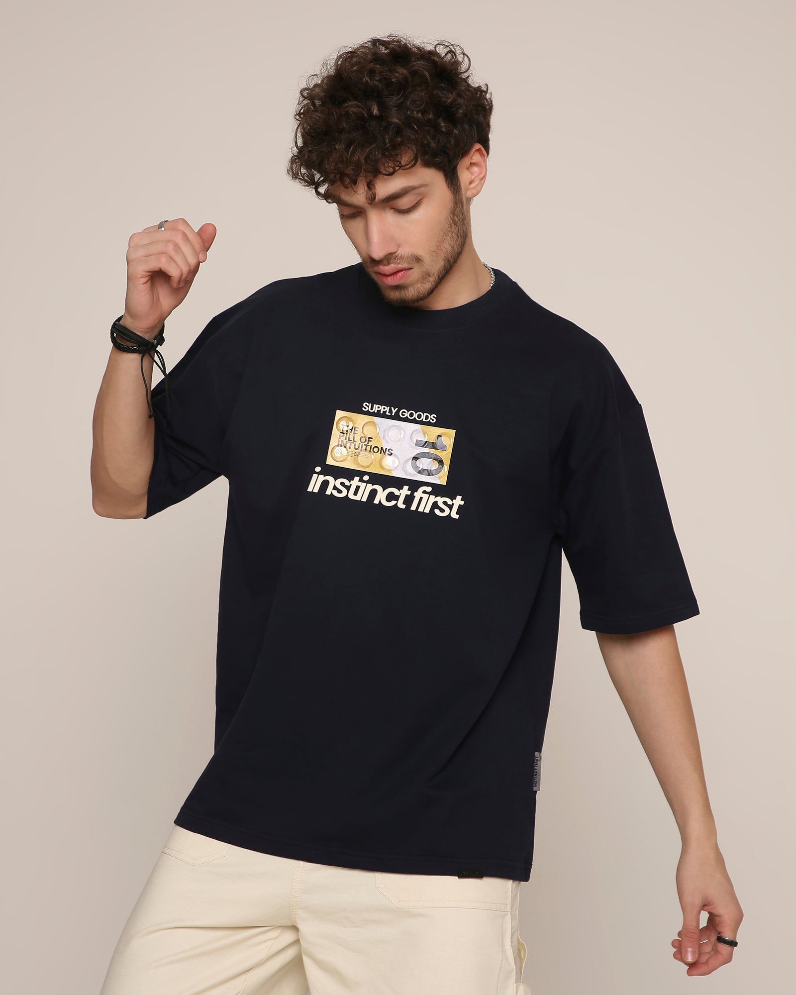 Pill- Oversized T-Shirt (Navy Blue)