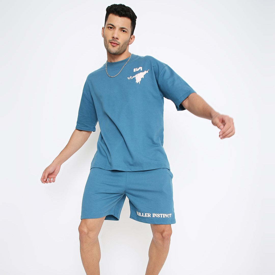 Midnight Blue Oversized Shorts