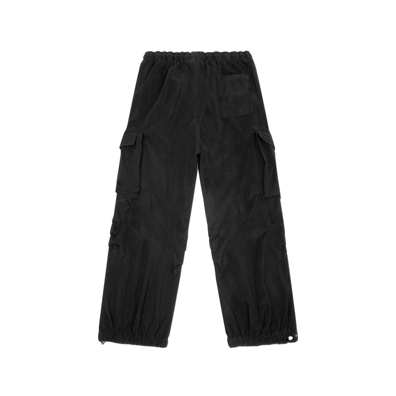 RAZOR CORDUROY CARGO (BLACK) | NATTY GARB | Streetwear Joggers by Crepdog Crew