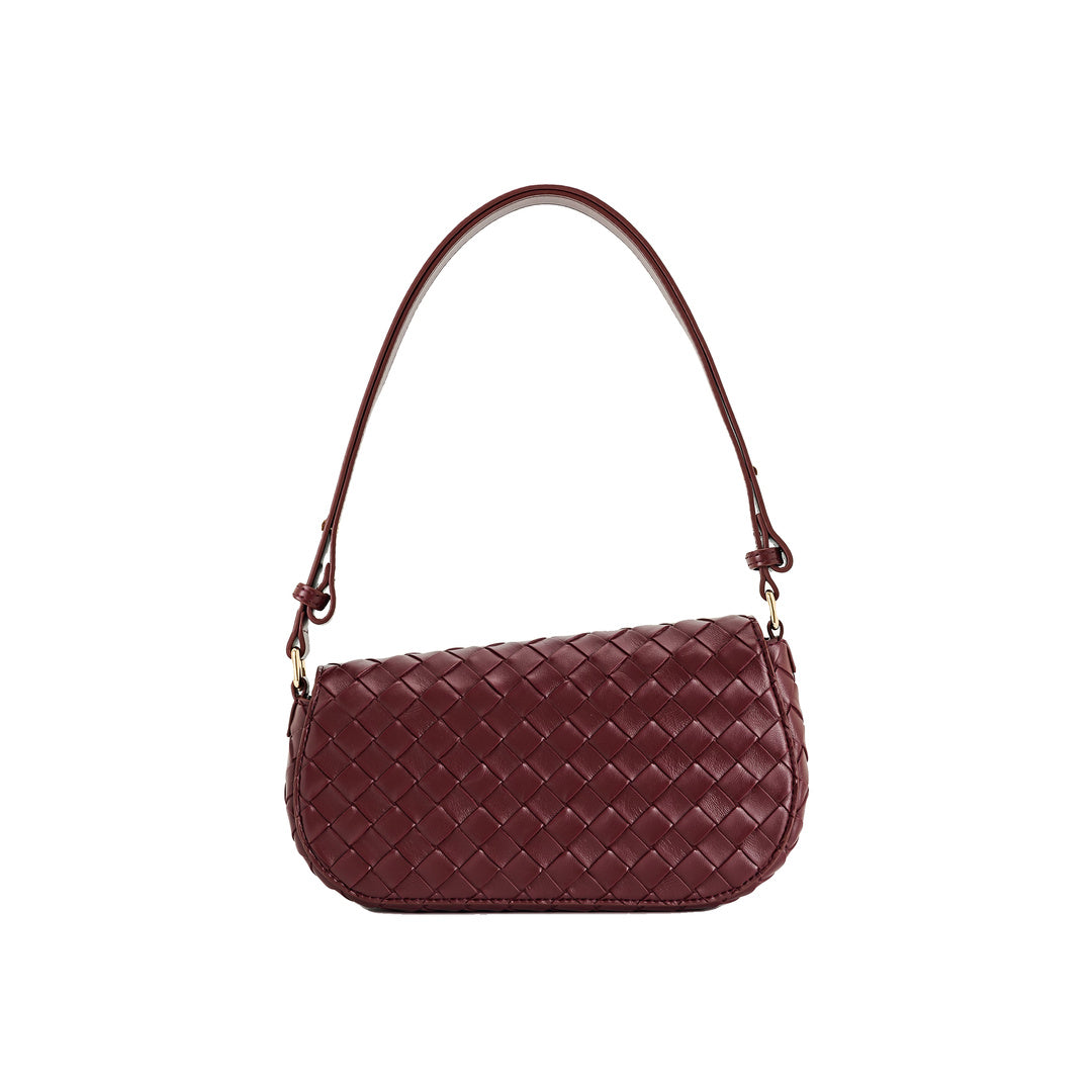 JW PEI Addisyn Weave Texture Shoulder Bag - Burgundy