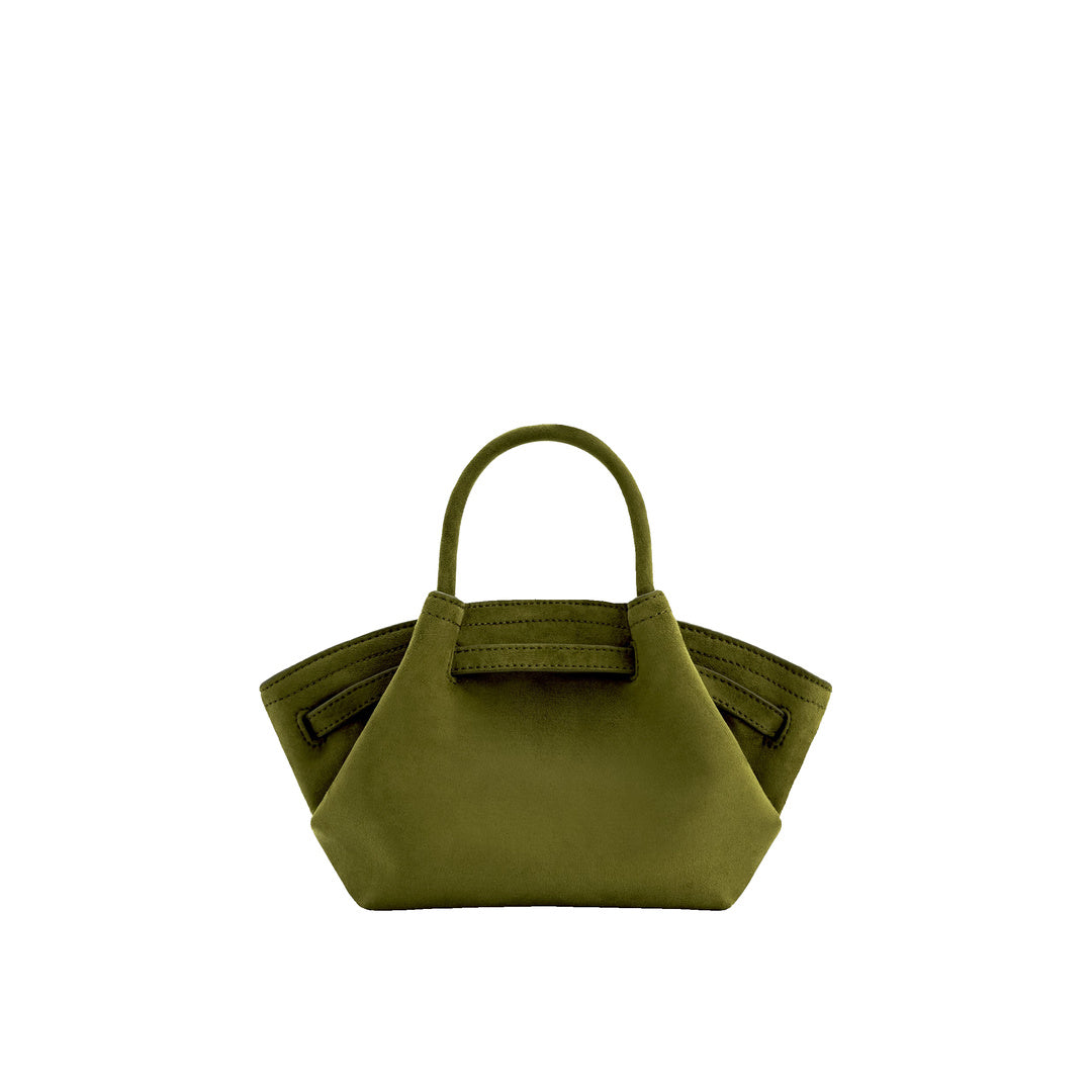 JW PEI Hana Mini Faux Suede Tote Bag - Dark Olive