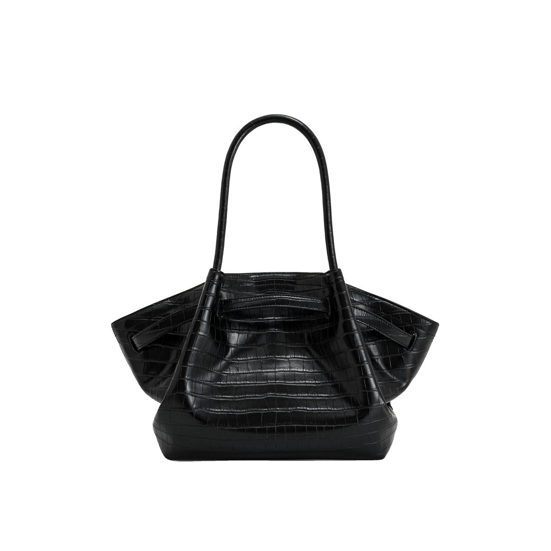 JW PEI Hana Medium Tote Bag - Black Croc