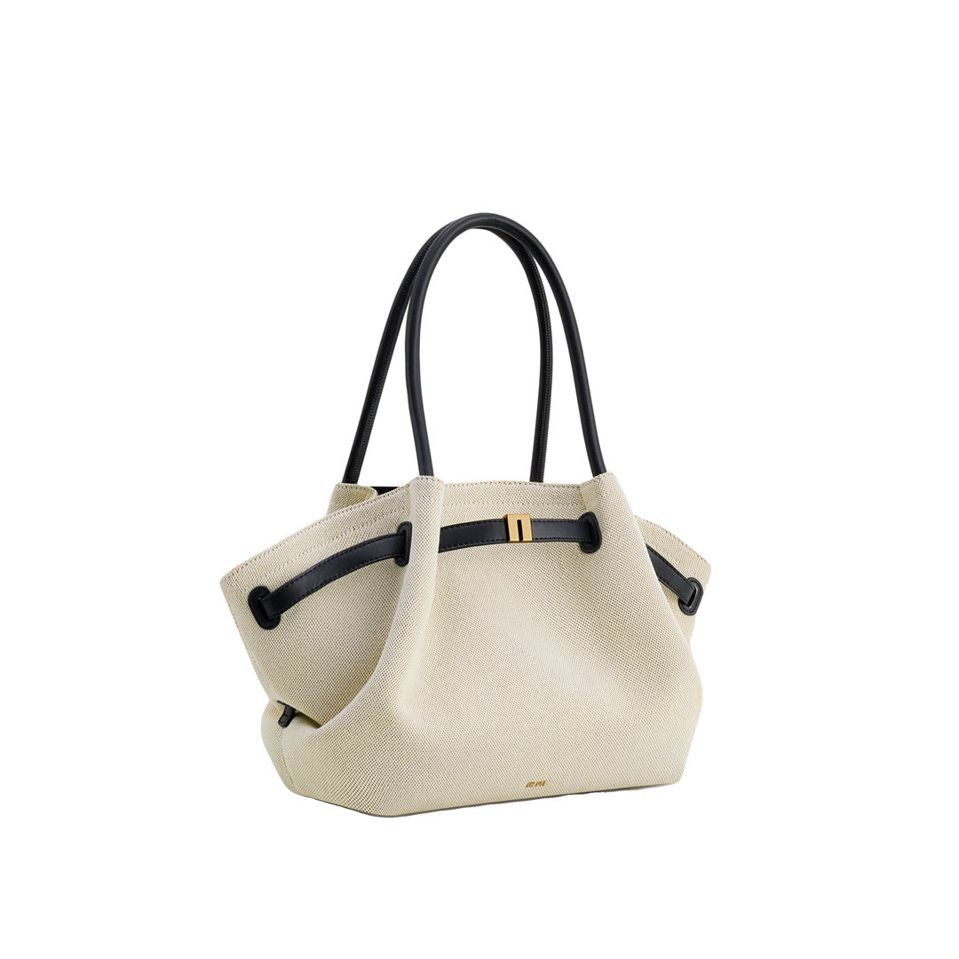 JW PEI Hana Medium Tote Bag - Black Canvas