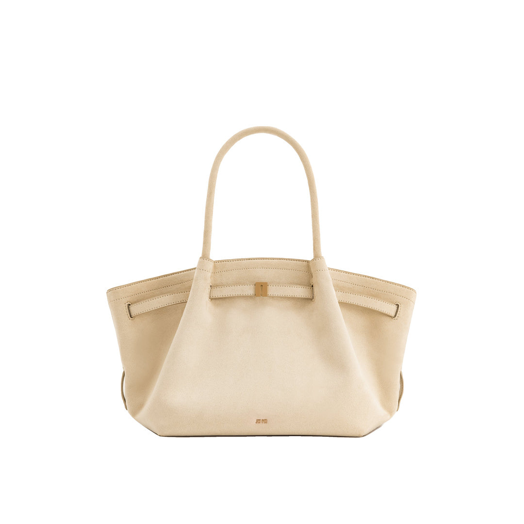 JW PEI Hana Medium Faux Suede Tote Bag - Off White