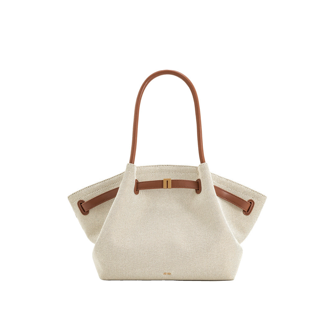 JW PEI Hana Medium Tote Bag - Brown Canvas
