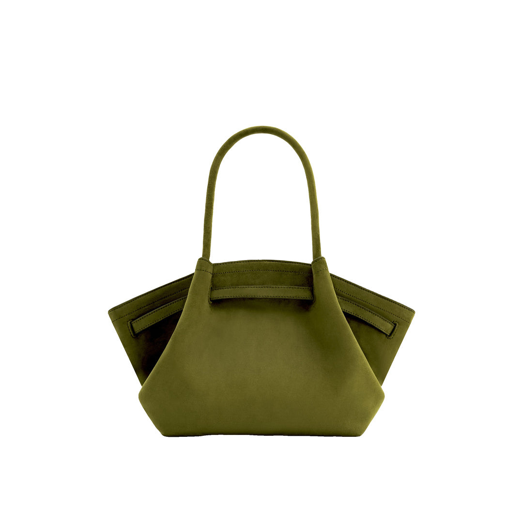 JW PEI Hana Medium Faux Suede Tote Bag - Dark Olive
