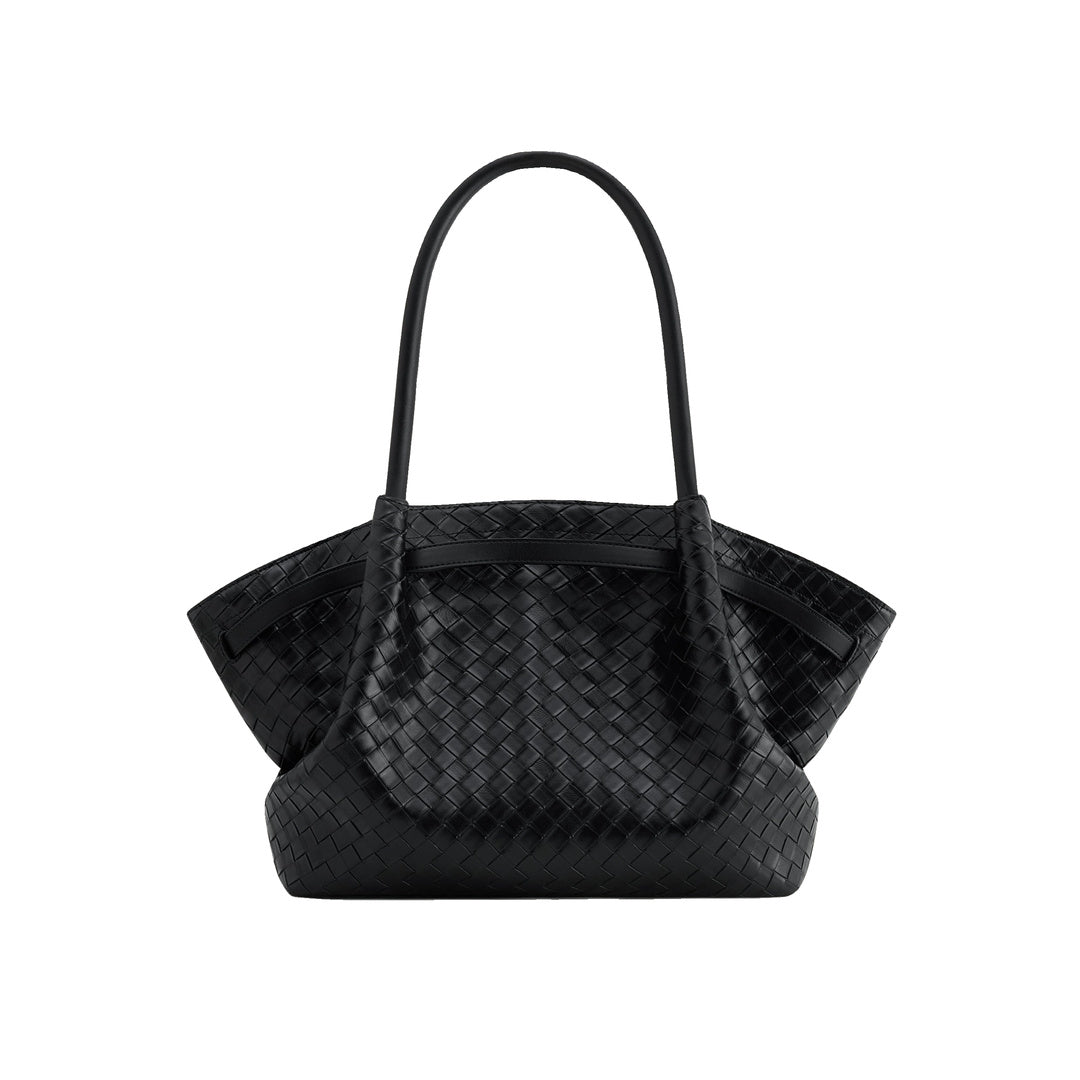 JW PEI Hana Large Weave Texture Tote Bag - Black