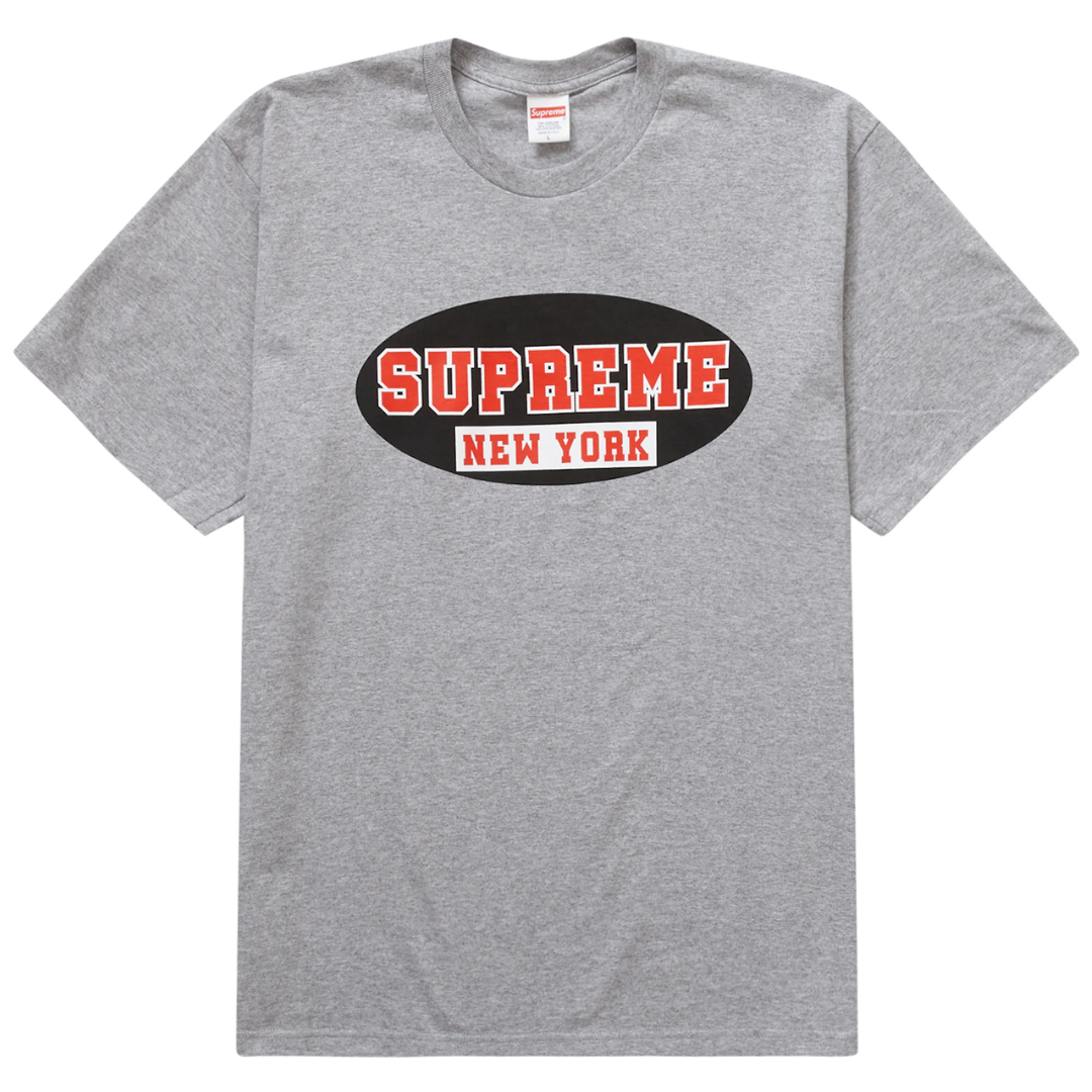 Supreme New York Tee Heather Grey