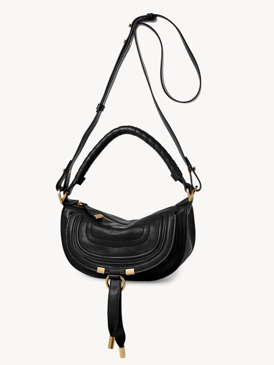 CHLOE Mini Marcie shoulder bag in soft leather Black