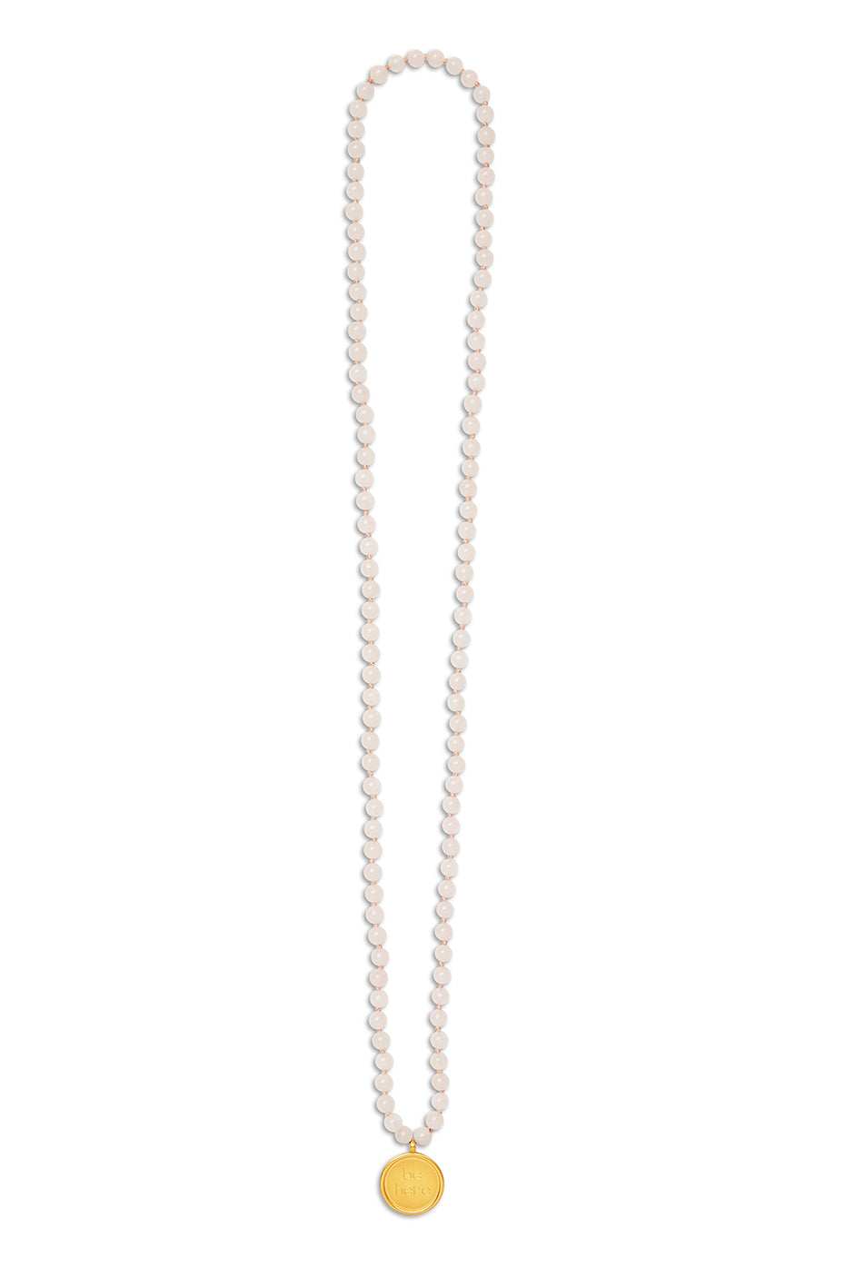 alo Rose Quartz Mala Necklace