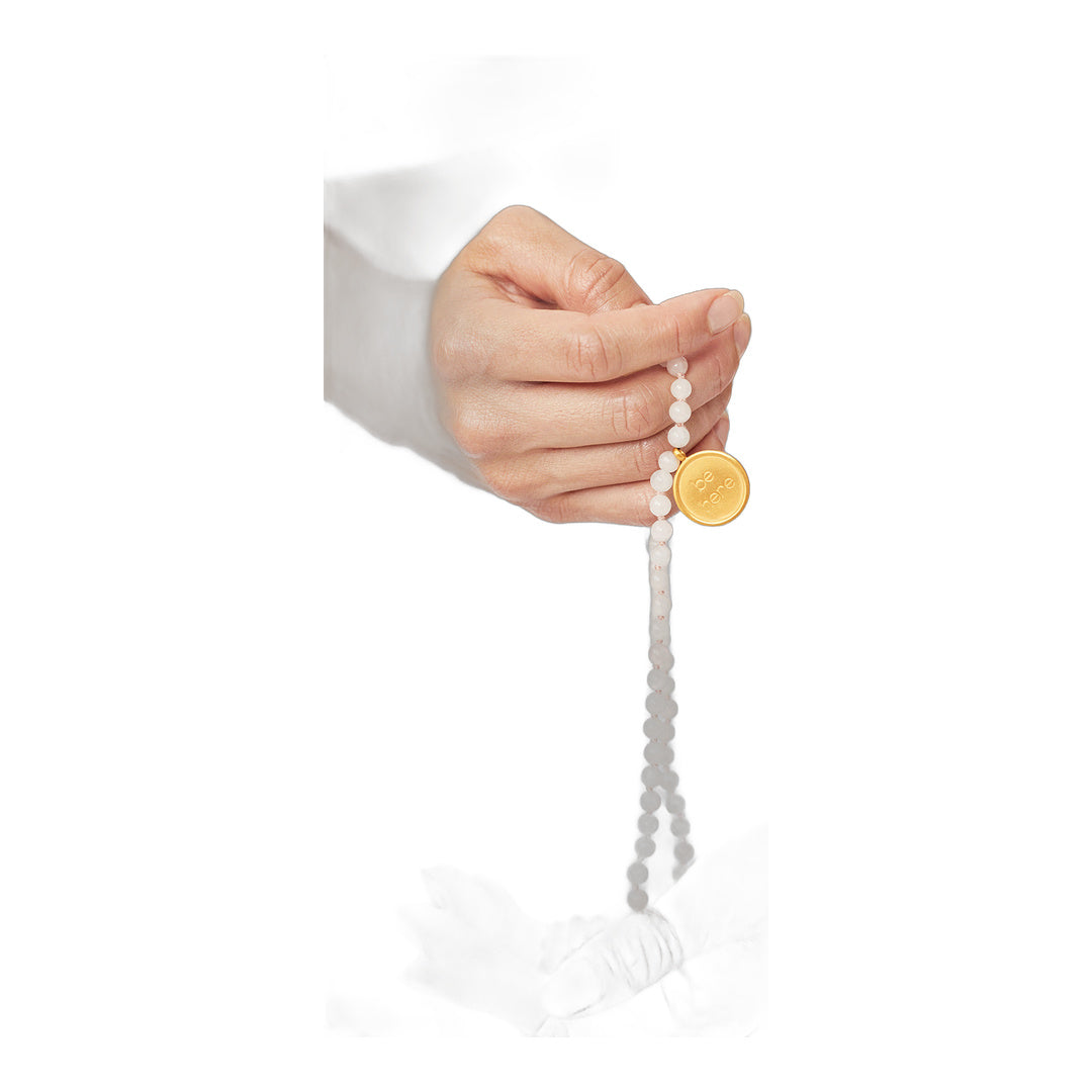alo Rose Quartz Mala Necklace