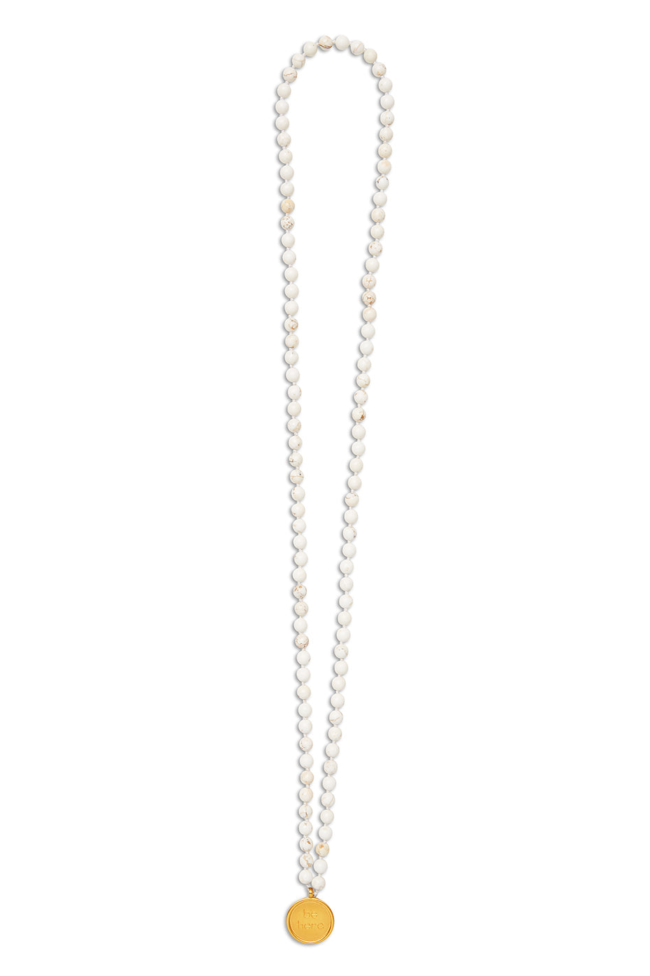 alo White Turquoise Mala Necklace