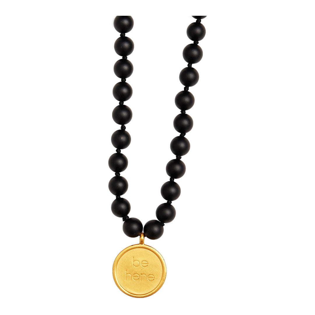 alo Black Onyx Mala Necklace