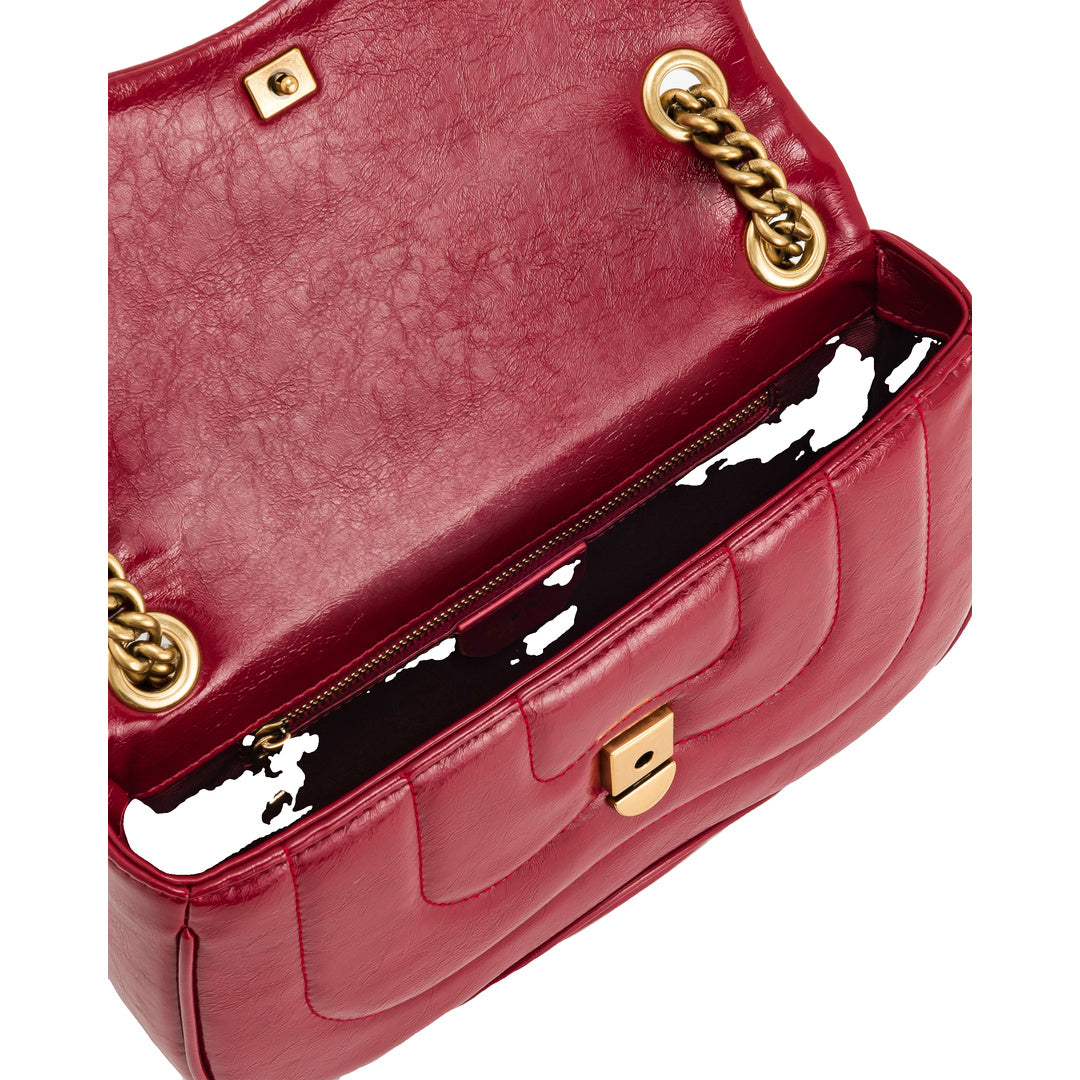 JW PEI Tina Quilted Chain Crossbody - Claret