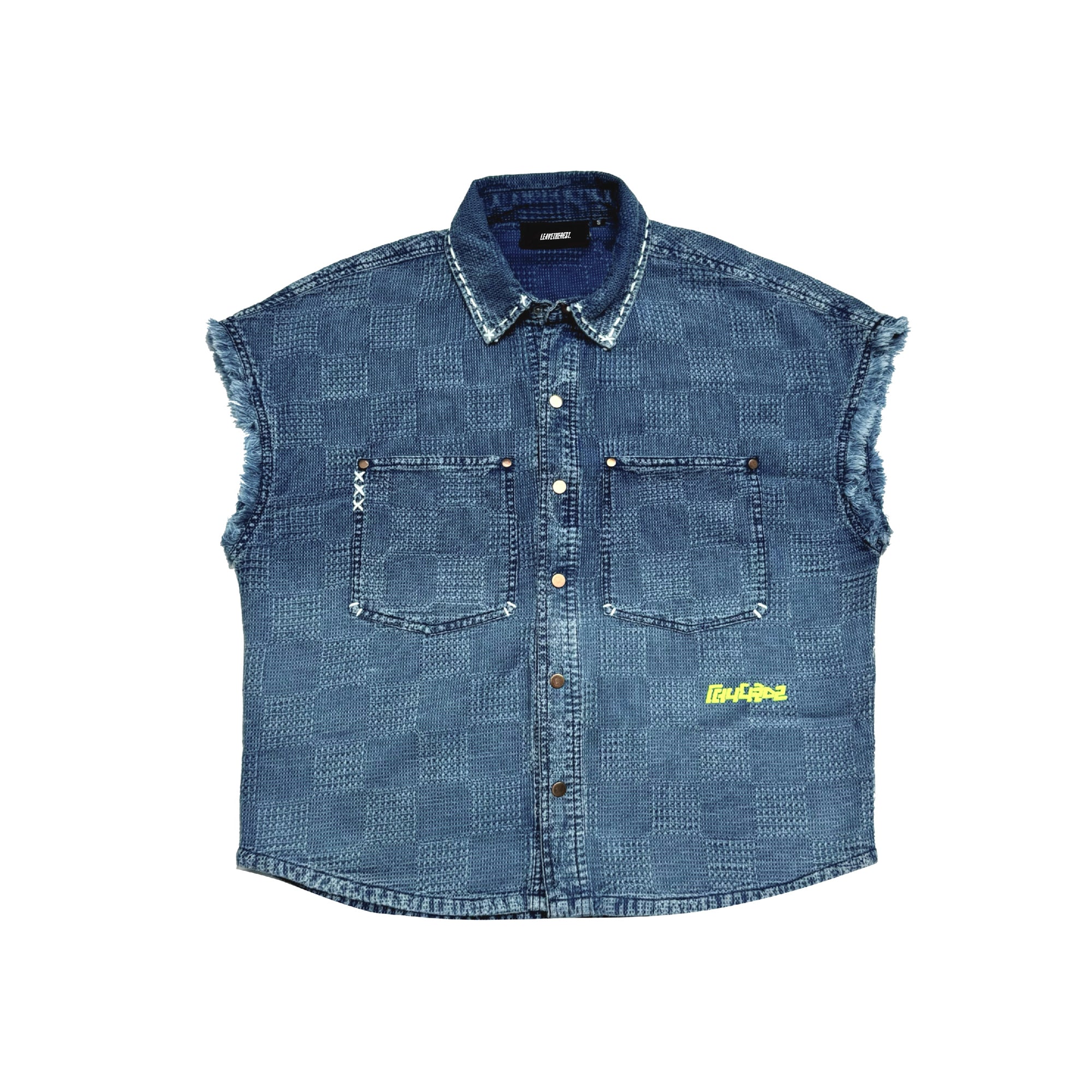 Jacquard Denim vest shirt RTW