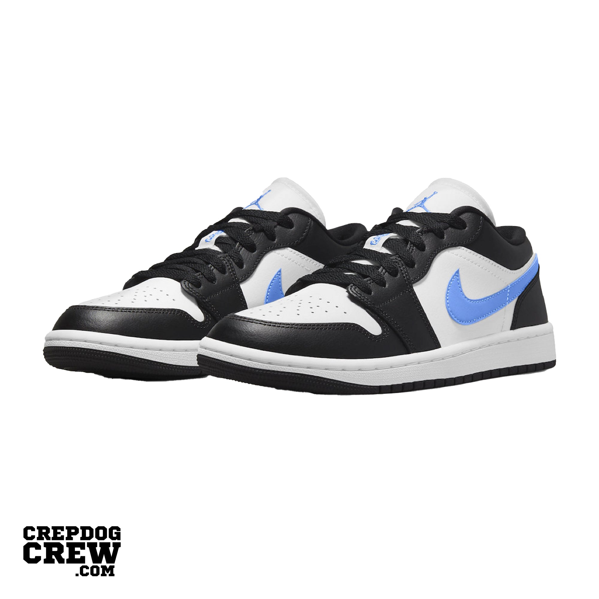 Air jordan 1 black white blue best sale